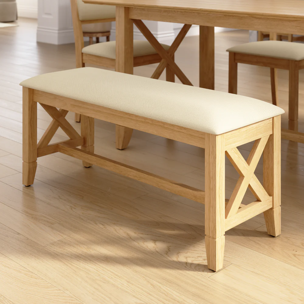 Bush Home Key West 44W Upholstered Dining Bench