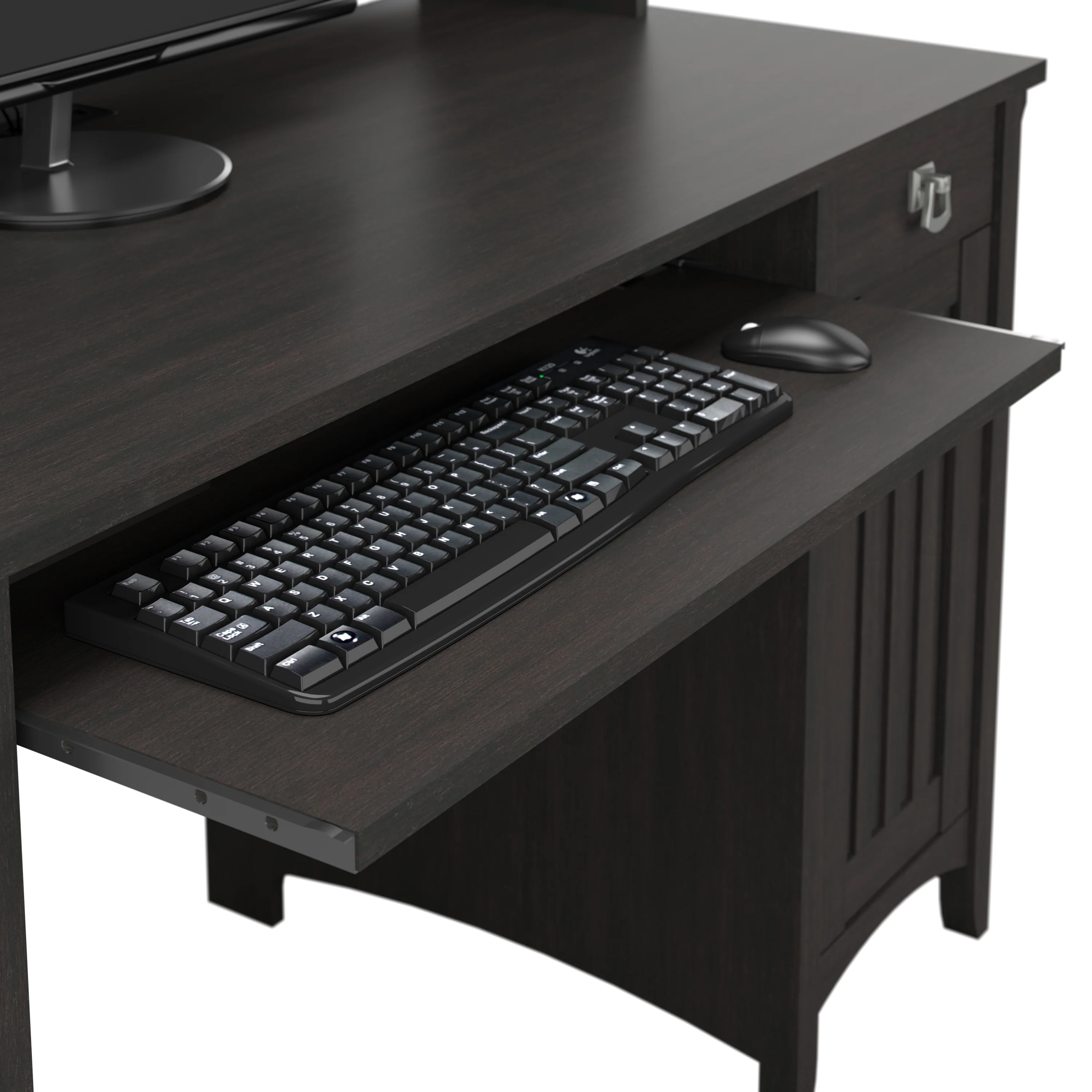 Salinas Small Computer Desk with Hutch
