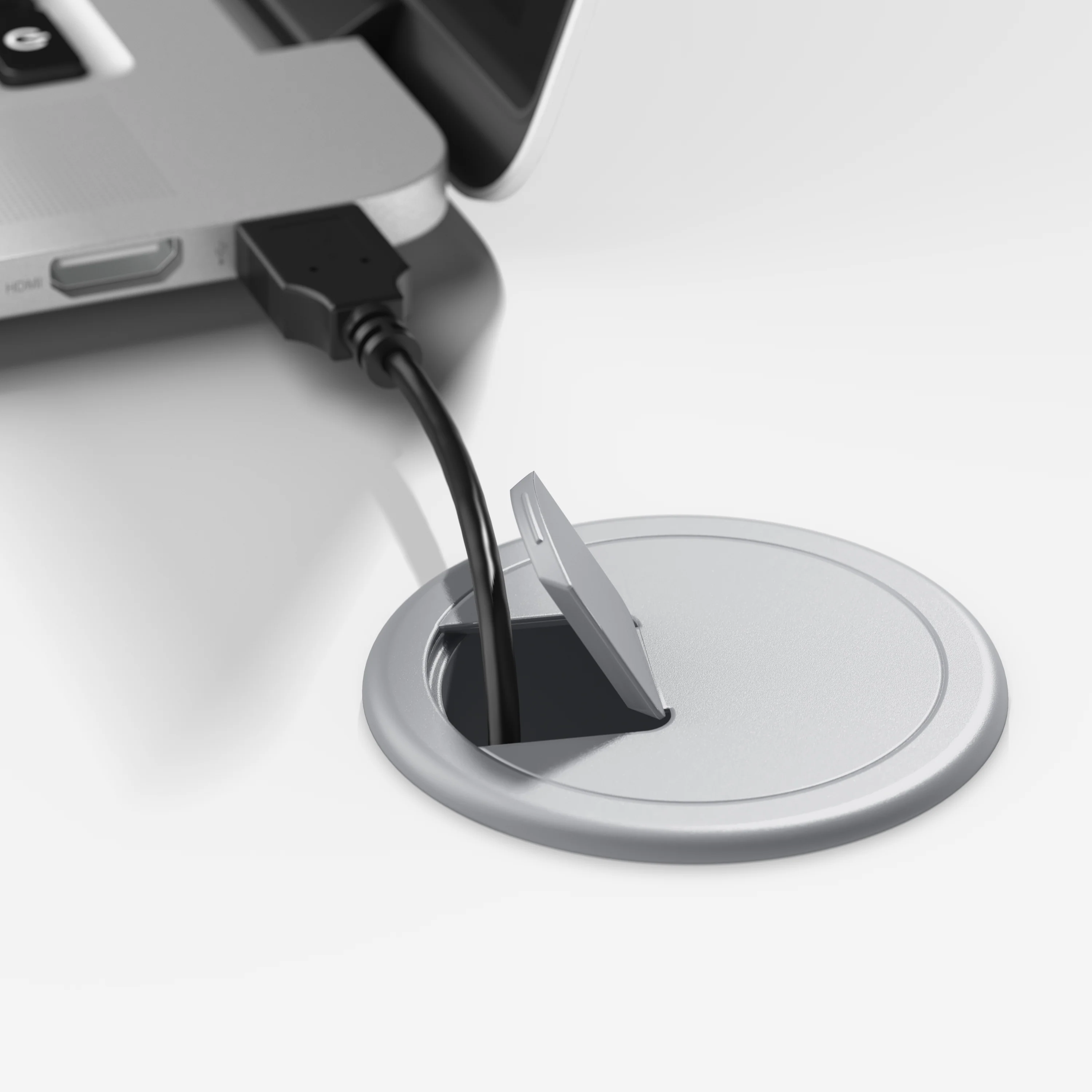 Hampton Heights 72W x 30D U Station with 3 Drawer Mobile File Cabinet