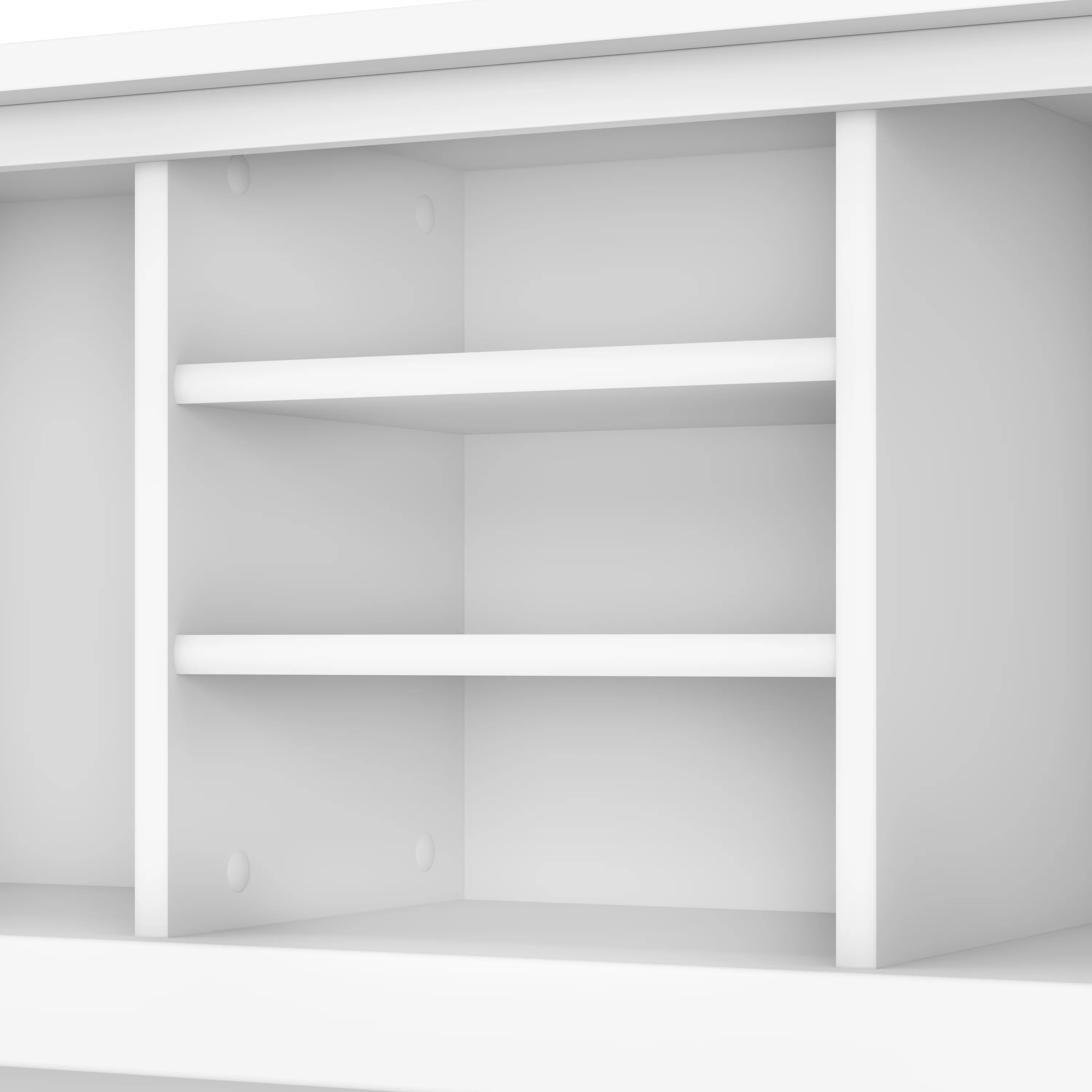 Somerset 72W 3 Position Sit to Stand L Shaped Desk with Hutch and Bookcase