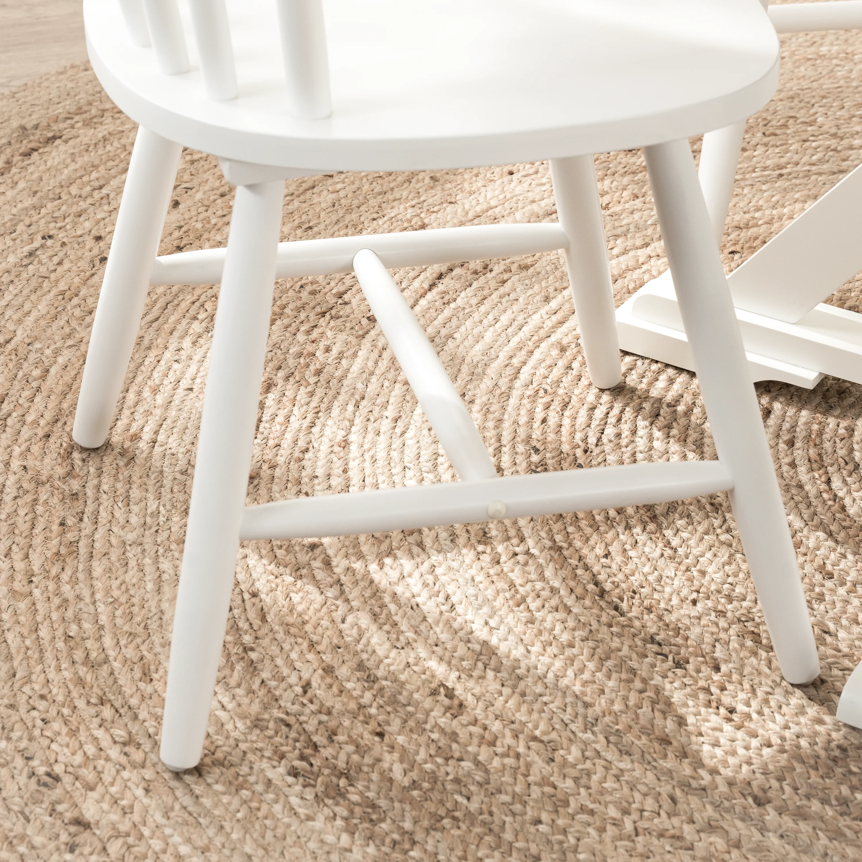 Sterling 67W Squire Trestle Dining Table with 6 High Back Spindle Dining Chairs