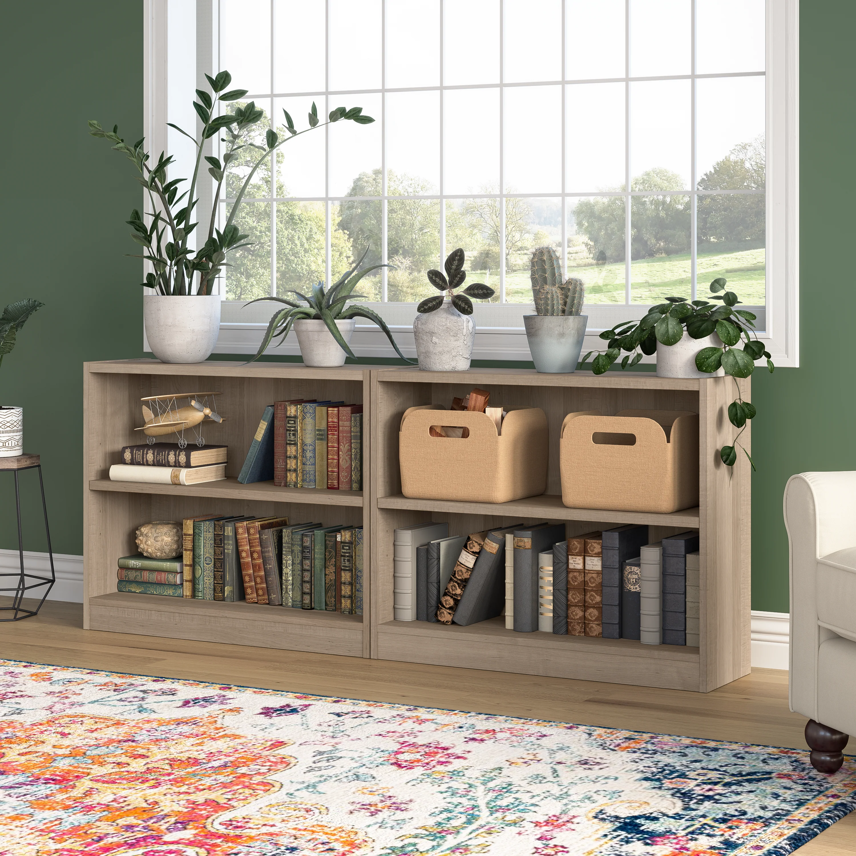 Universal Small 2 Shelf Bookcase