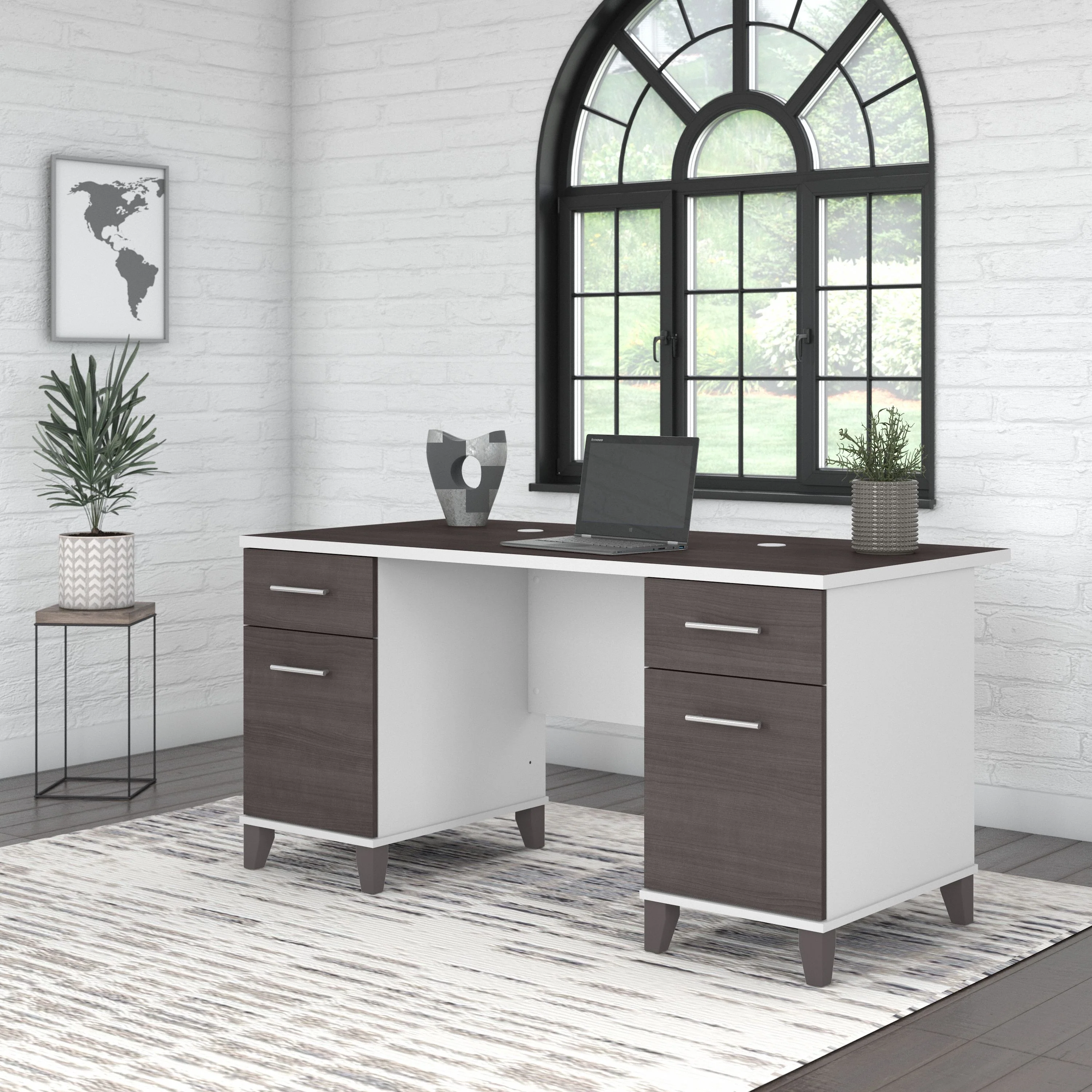 Somerset 60W Office Desk with Drawers