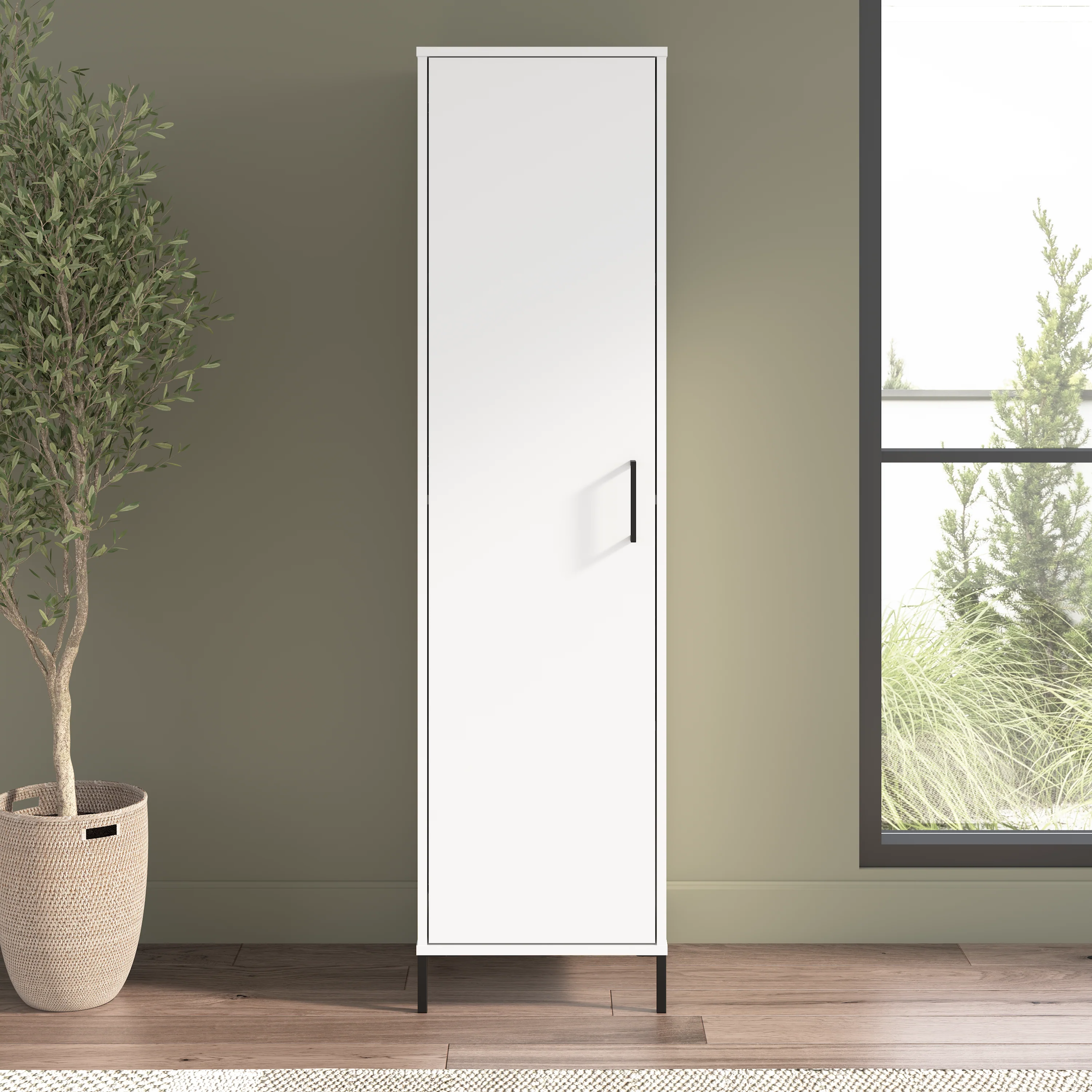 Soho Narrow Storage Cabinet with Door