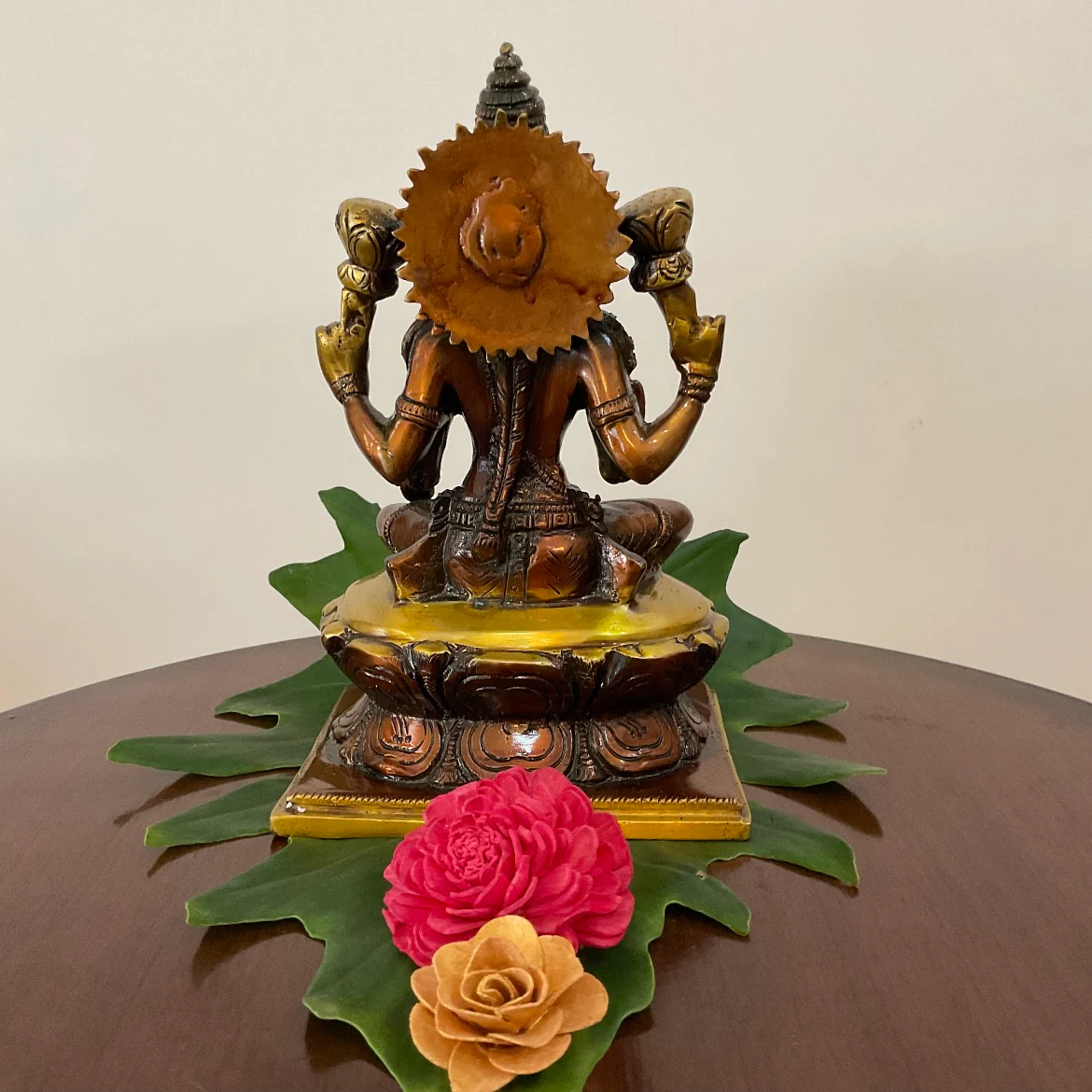 Goddess Laxmi Brass Idol - Decorative Figurine