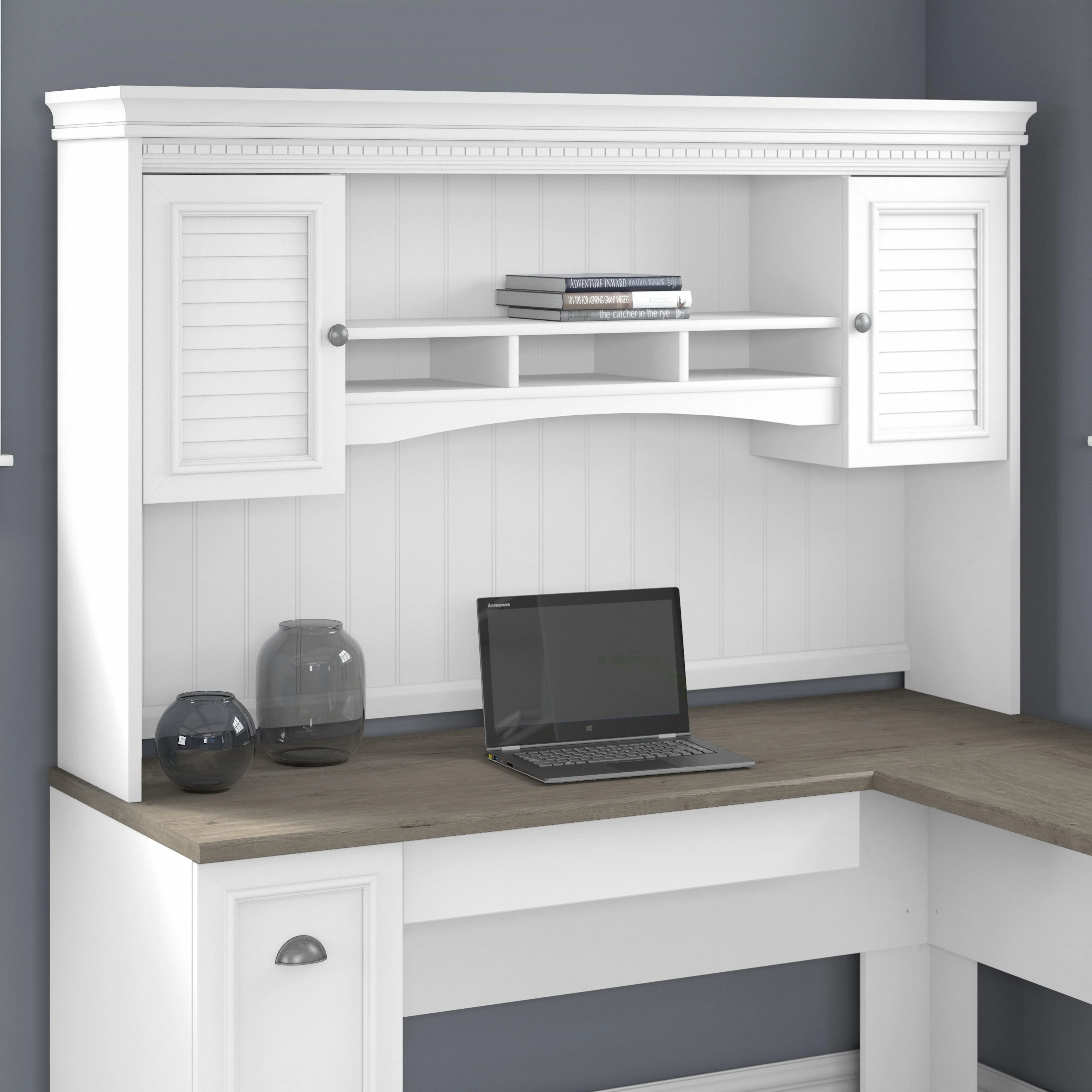 Fairview 60W Hutch for L Shaped Desk