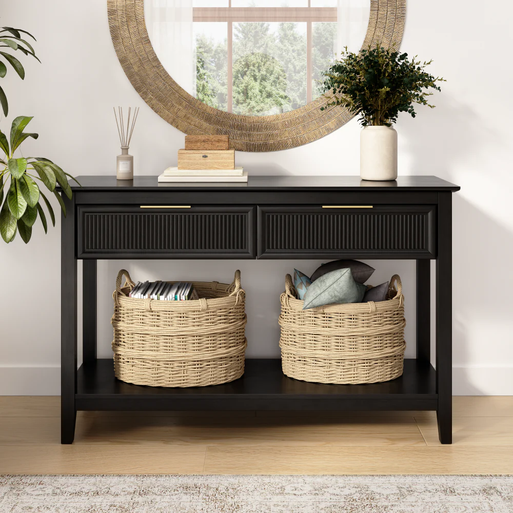 Bush Home Camille Fluted Console Table with Drawers