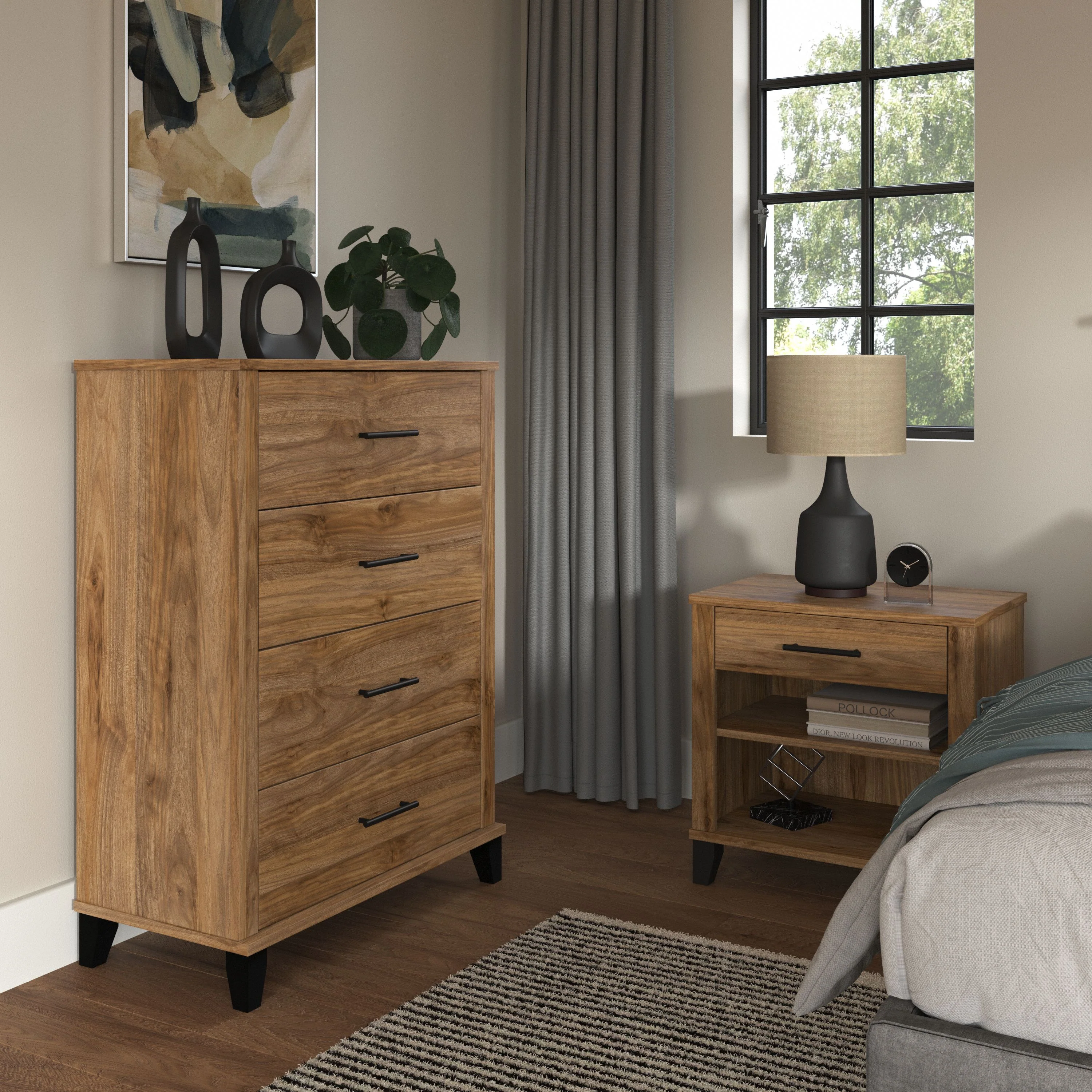 Somerset Chest of Drawers and Nightstand Set