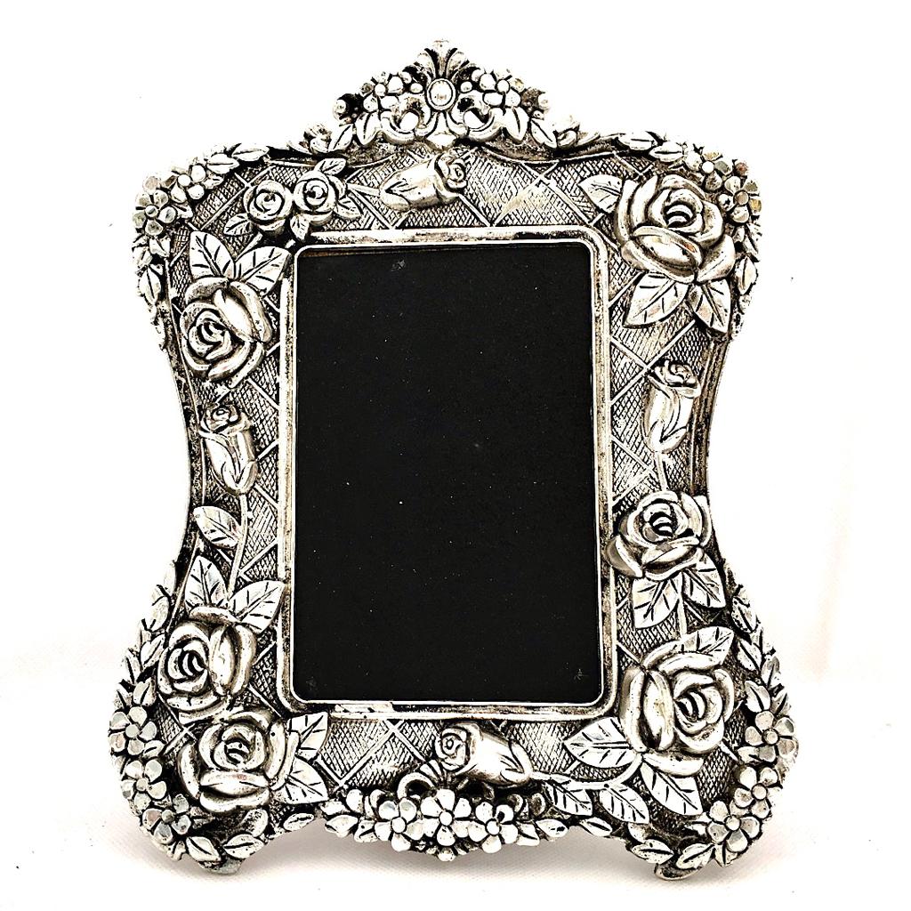 Silver Plated Antique Photo Frame - Home Decor - Decorative Gift item