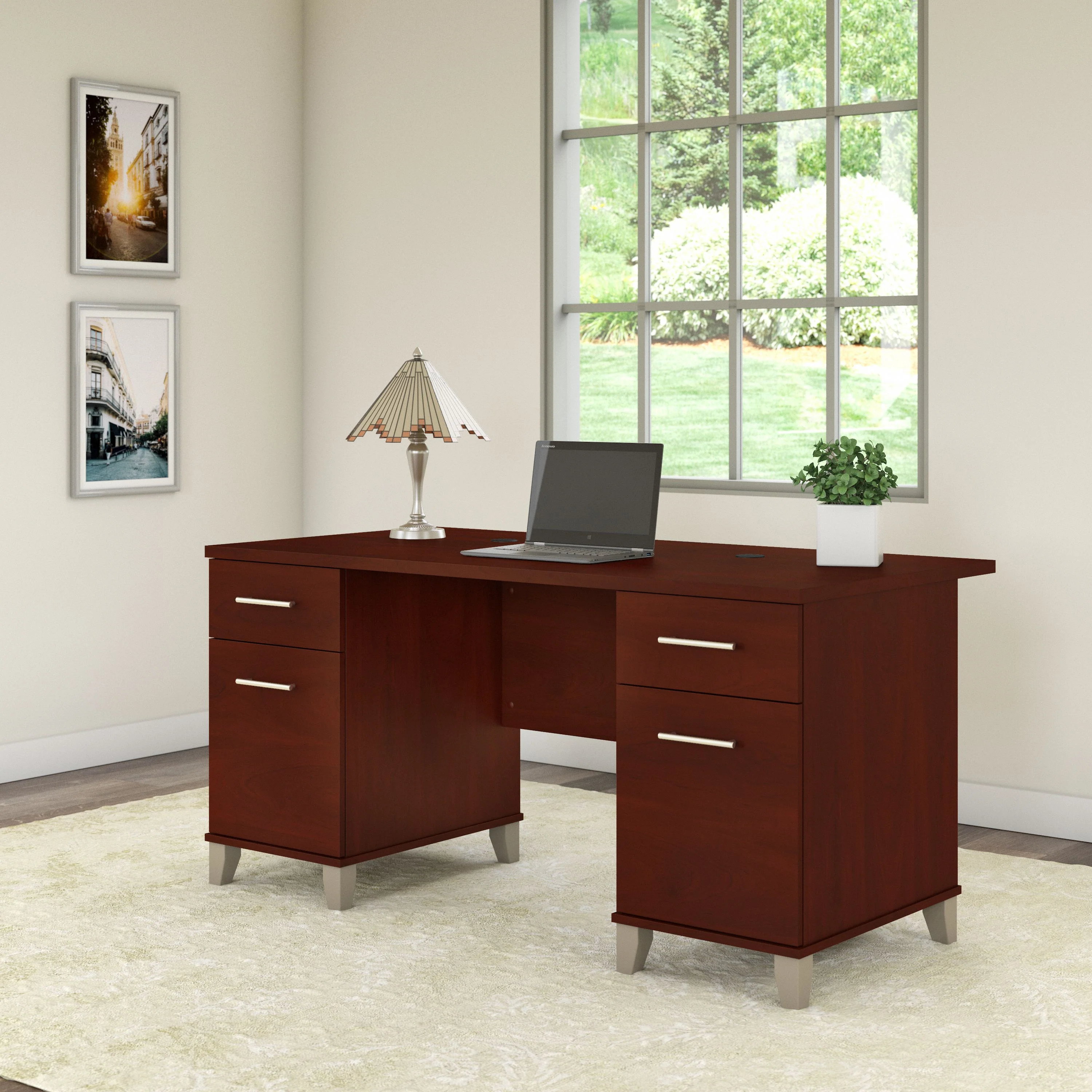 Somerset 60W Office Desk with Drawers