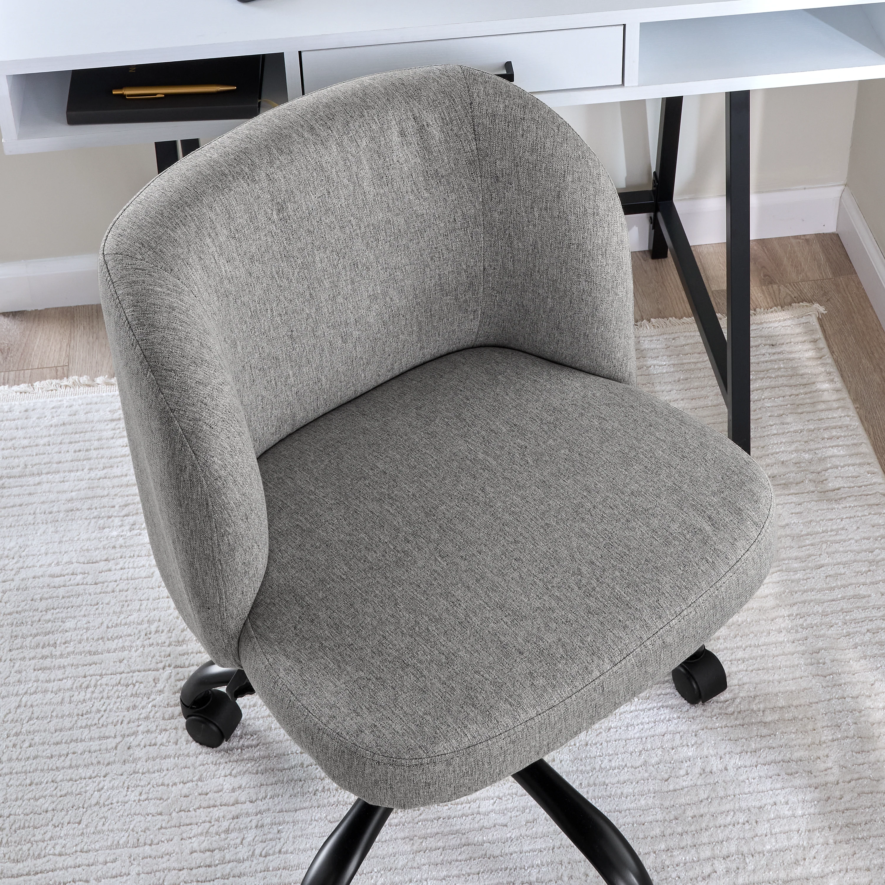 Pembroke Armless Desk Chair for Home Office