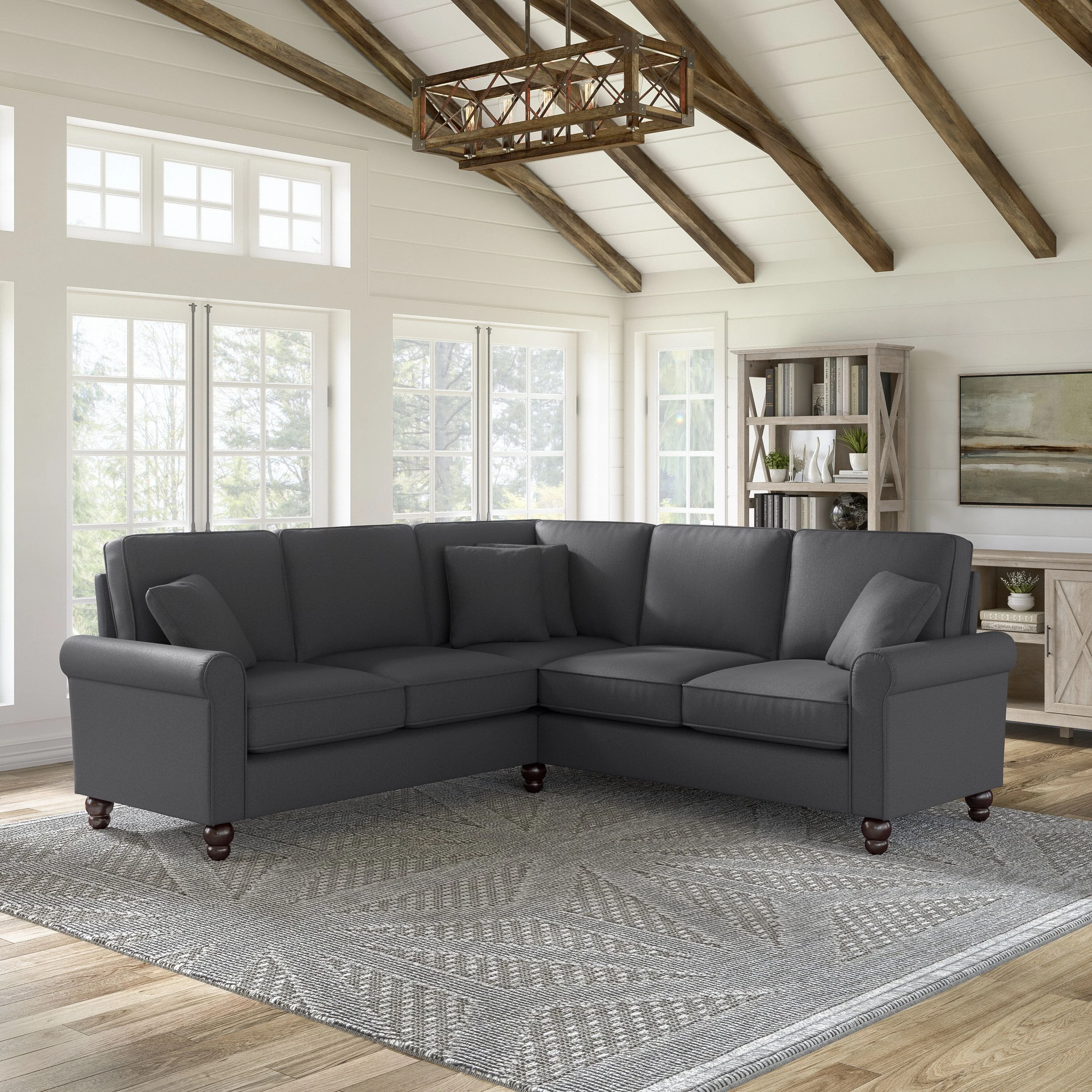 Hudson 87W L Shaped Sectional Couch