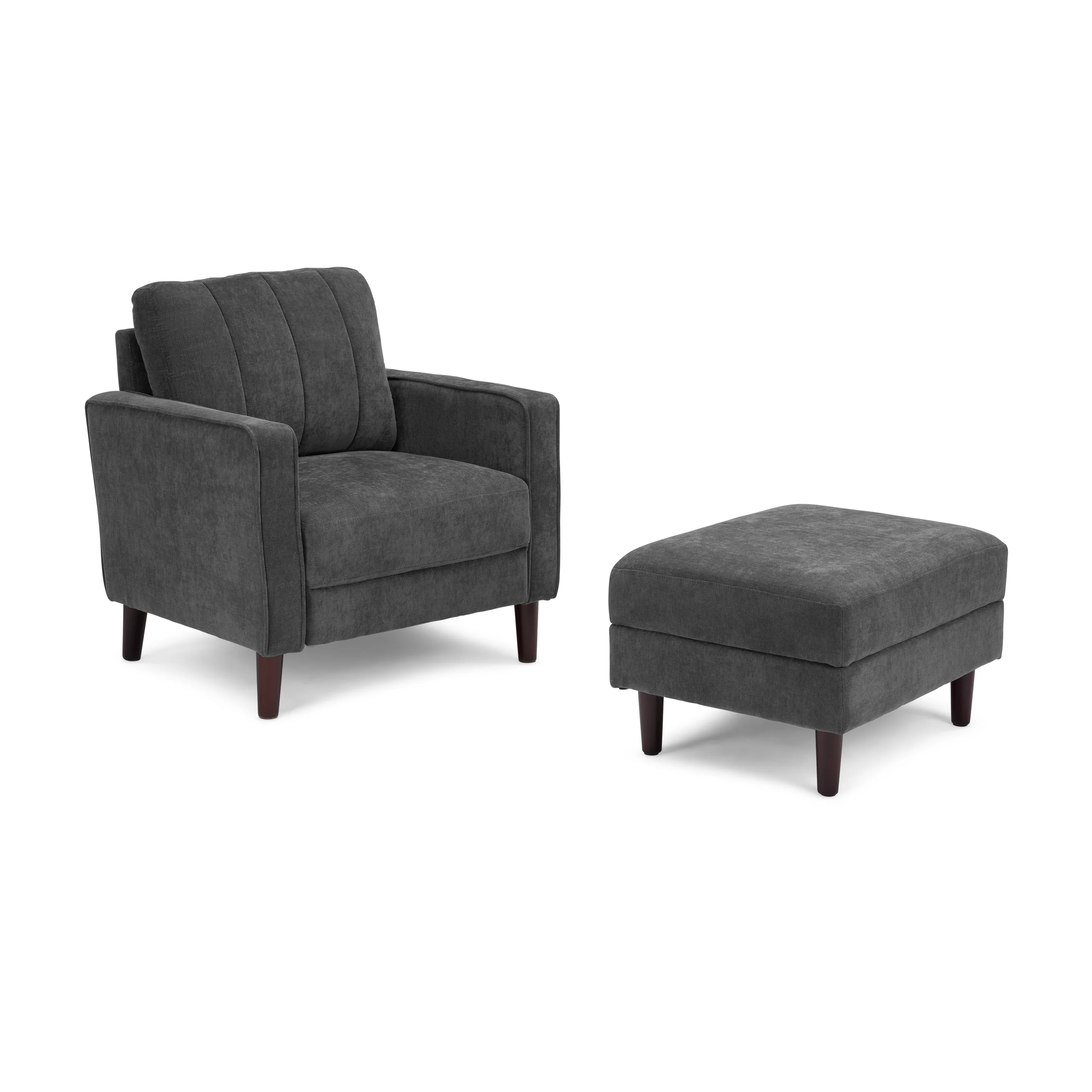 Bush Home Max Accent Chair and Storage Ottoman