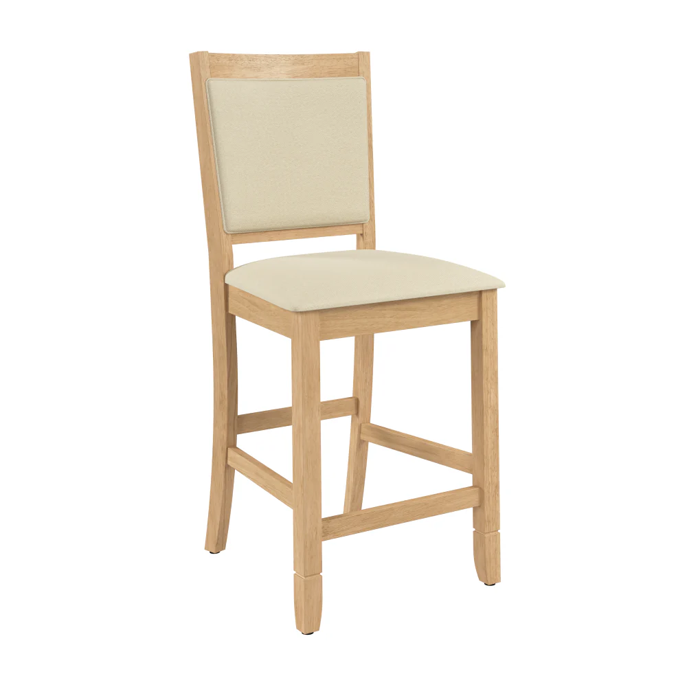 Bush Home Key West Upholstered Cross Back Dining Counter Stool