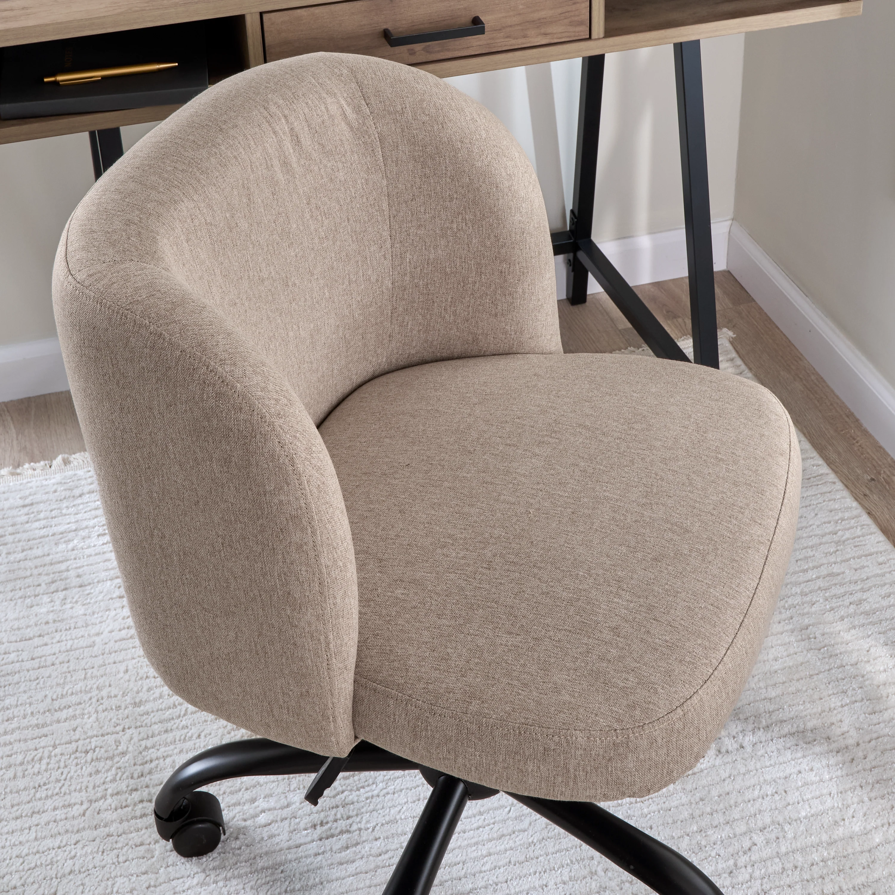 Pembroke Armless Desk Chair for Home Office