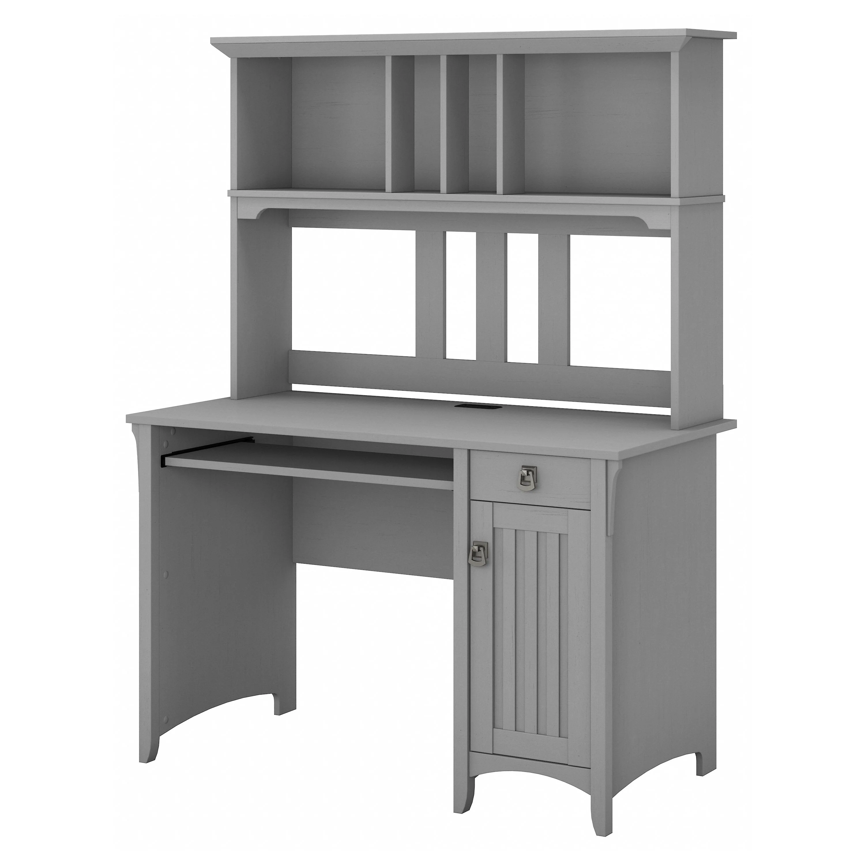 Salinas Small Computer Desk with Hutch