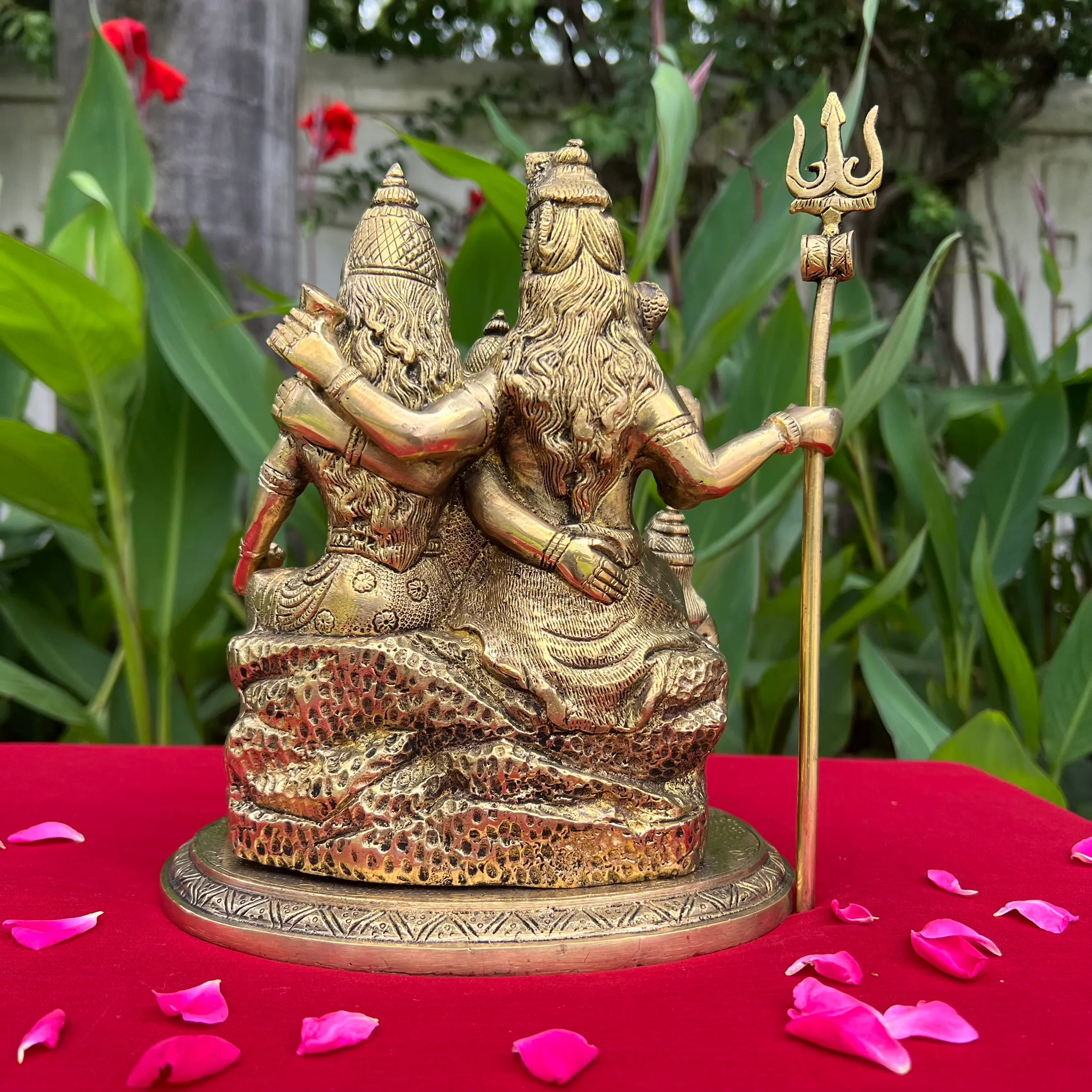 Shiv Parivar Brass Idol -  Hindu God Statue - Decorative Murti