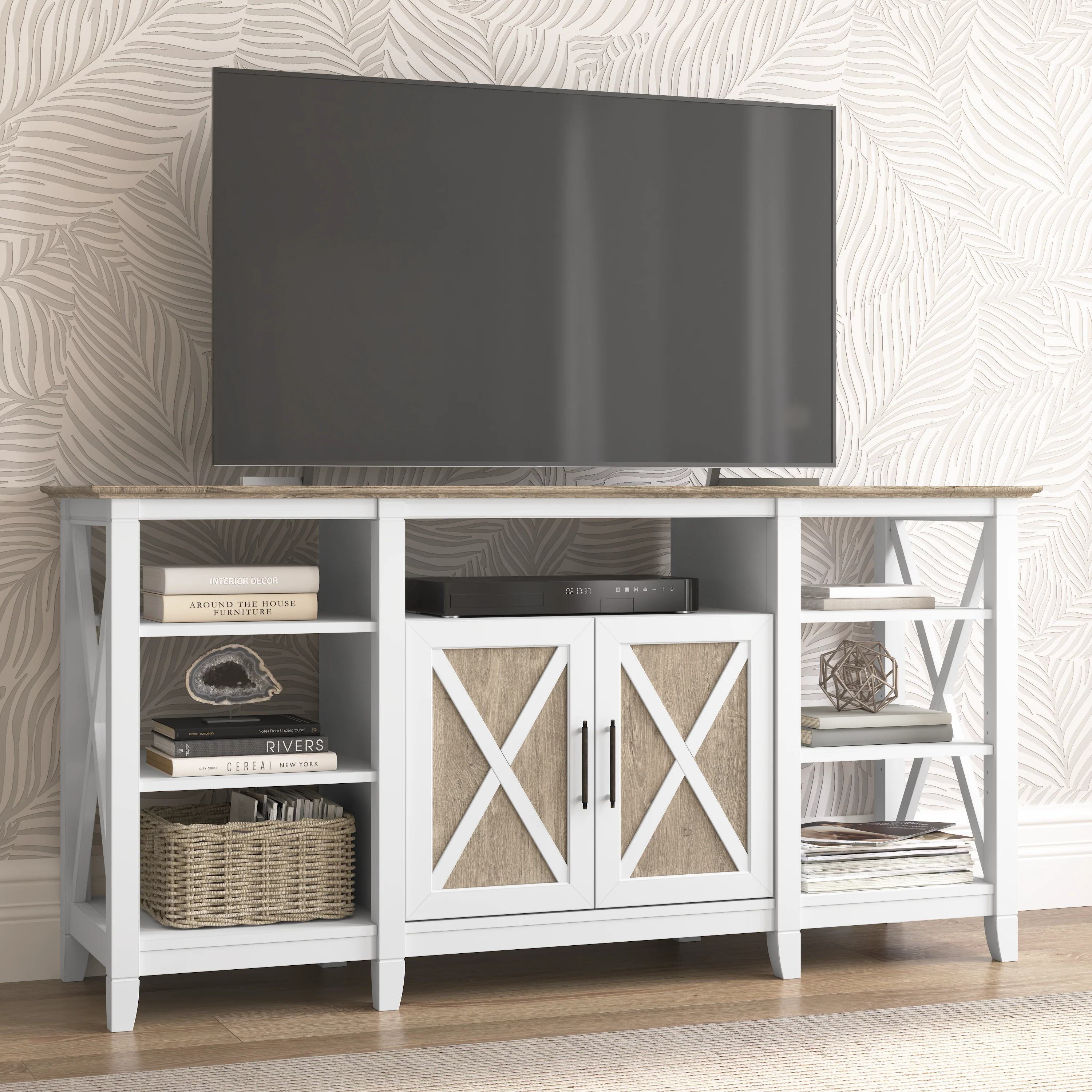 Key West Tall TV Stand for 65 Inch TV