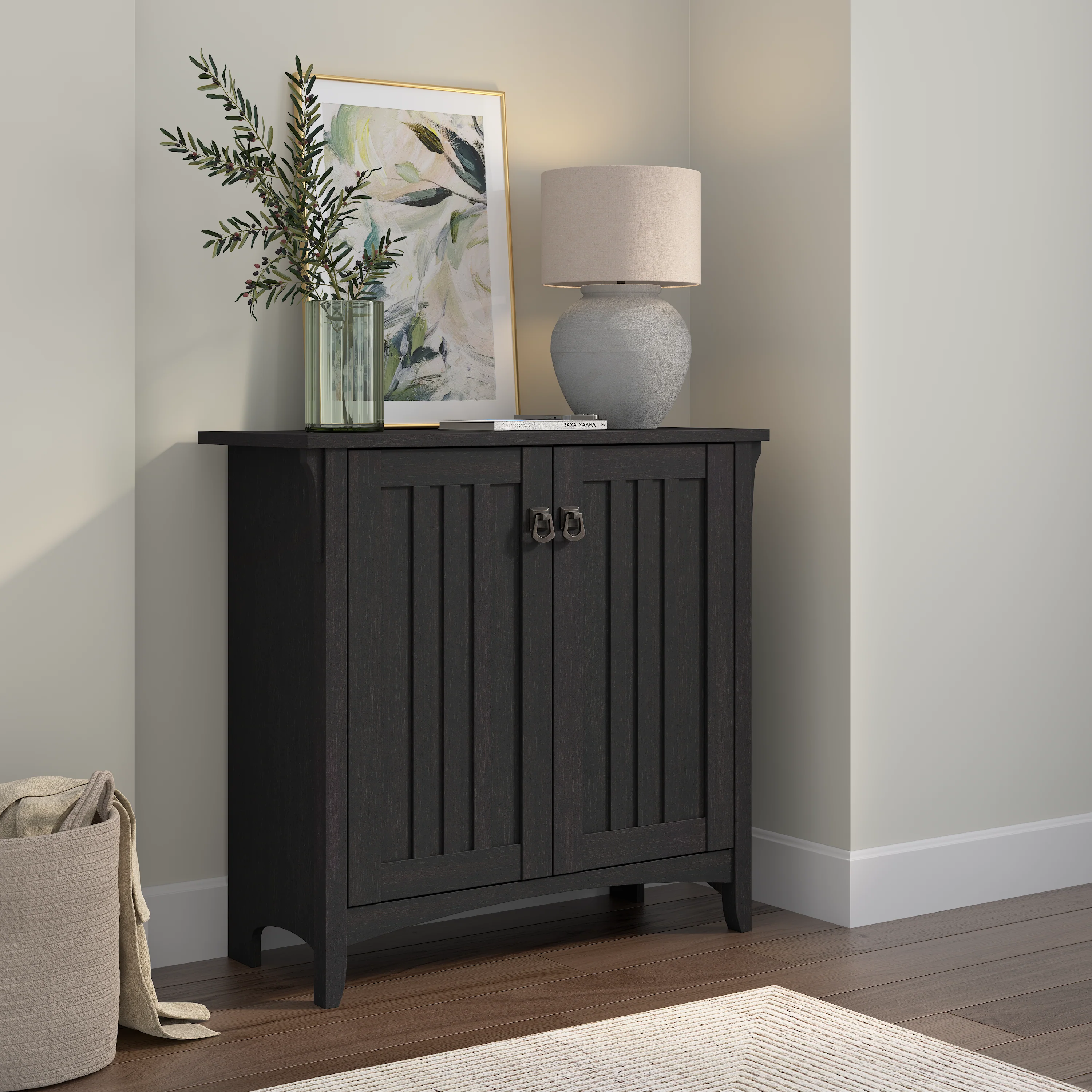 Salinas Small Storage Cabinet with Doors and Shelves