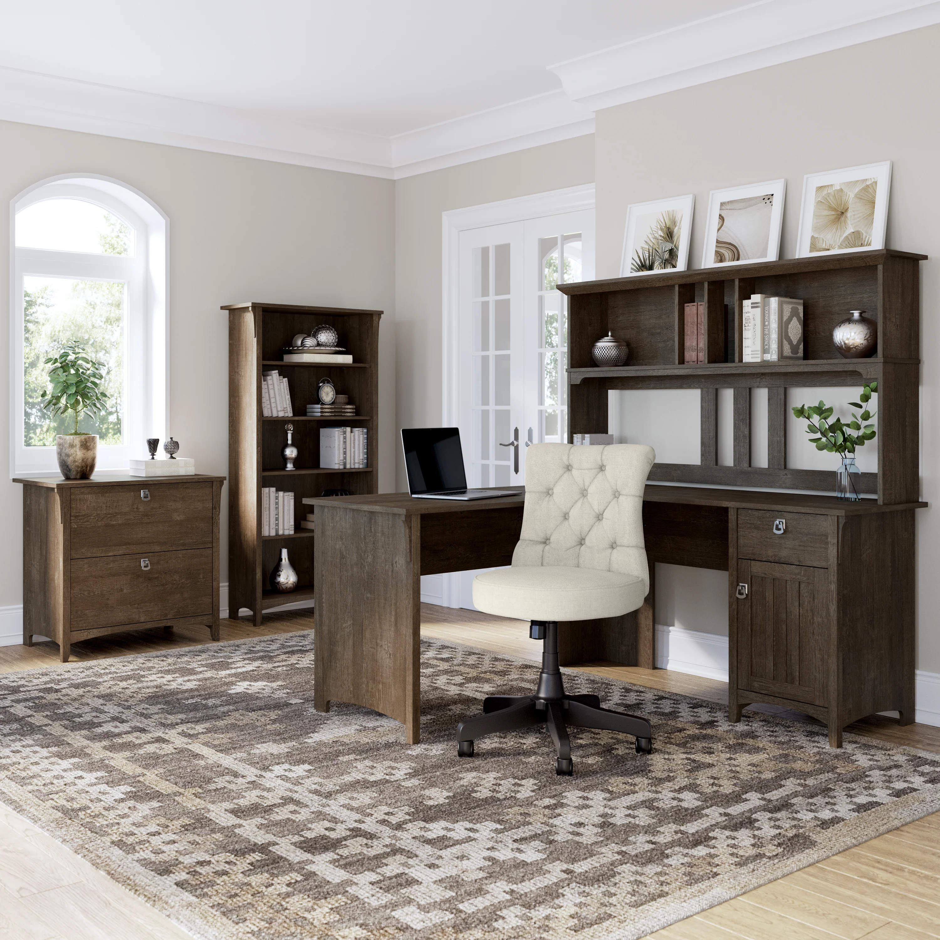 Salinas 60W Hutch for L Shaped Desk