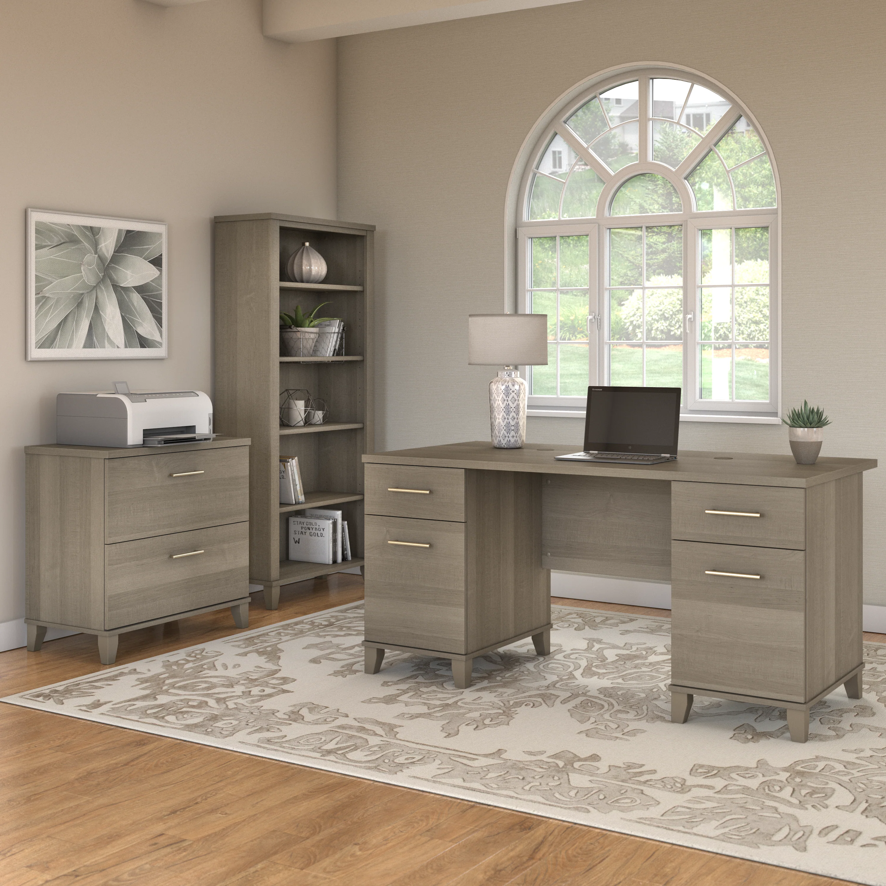 Somerset 60W Office Desk with Drawers