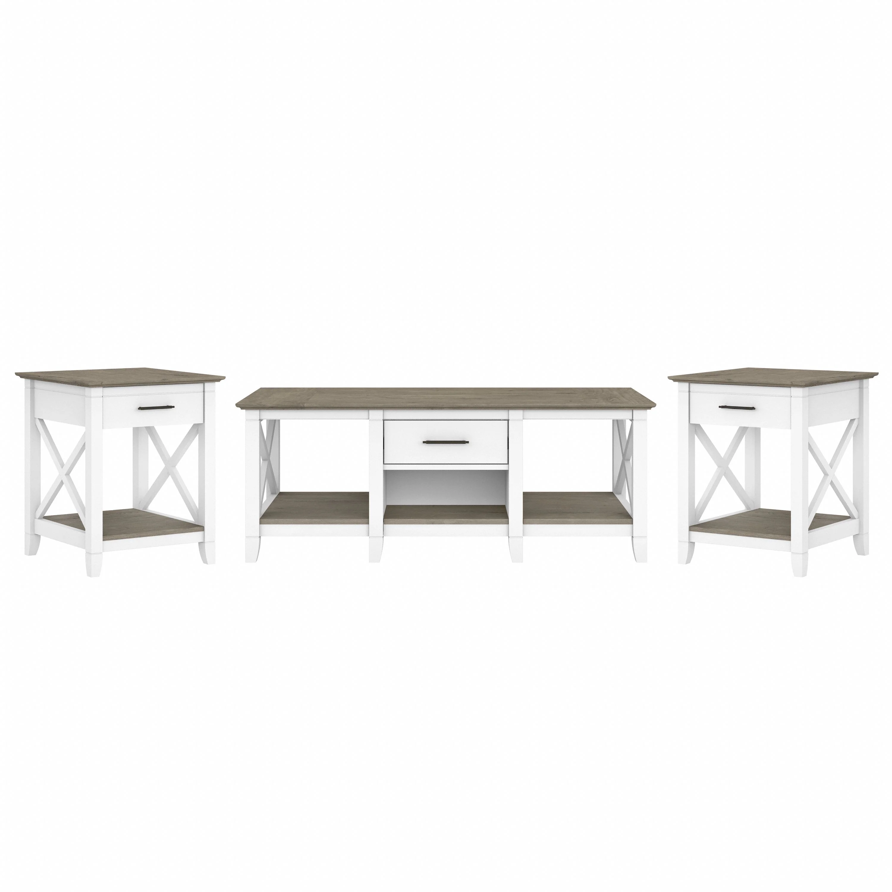 Key West Coffee Table with Set of 2 End Tables