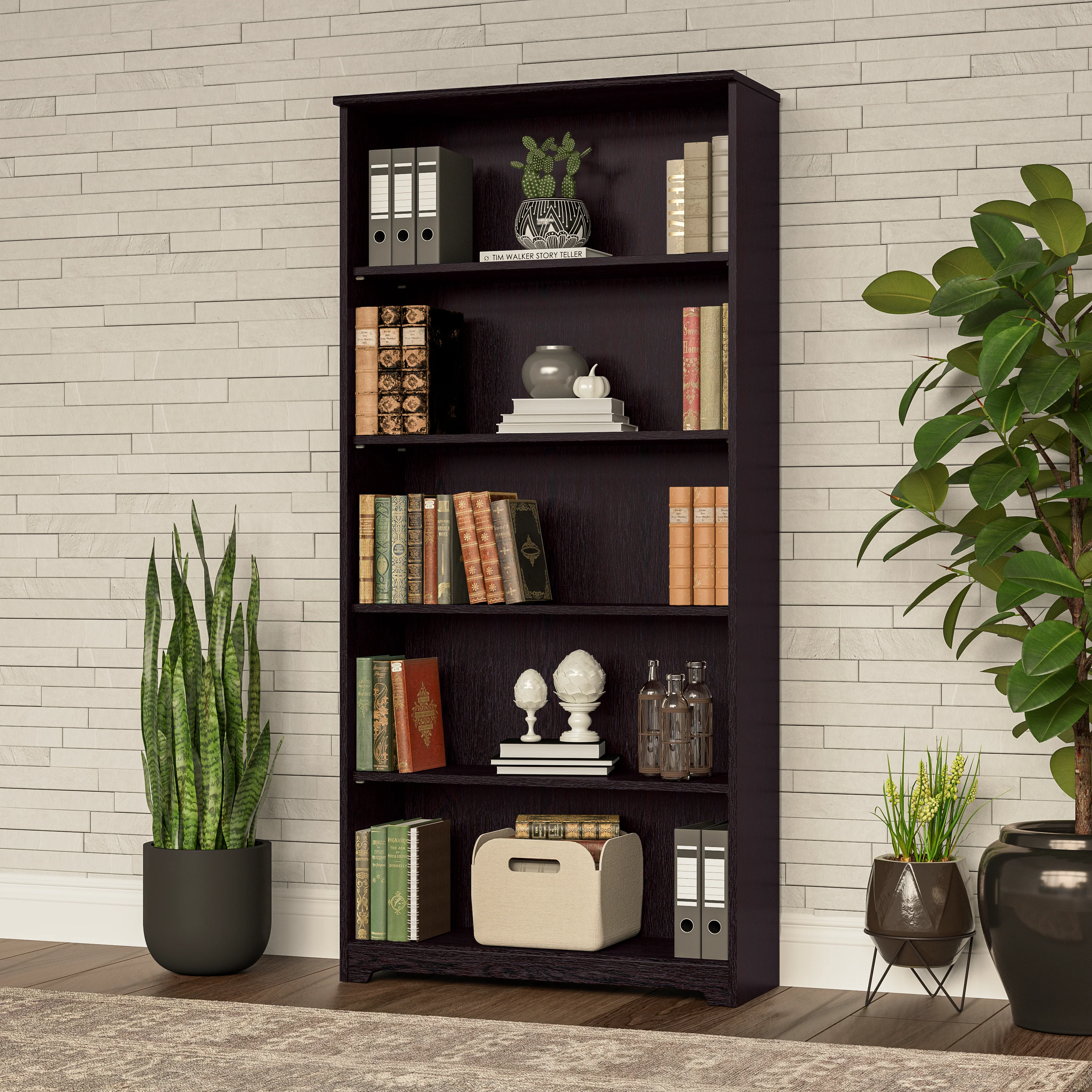 Cabot Tall 5 Shelf Bookcase