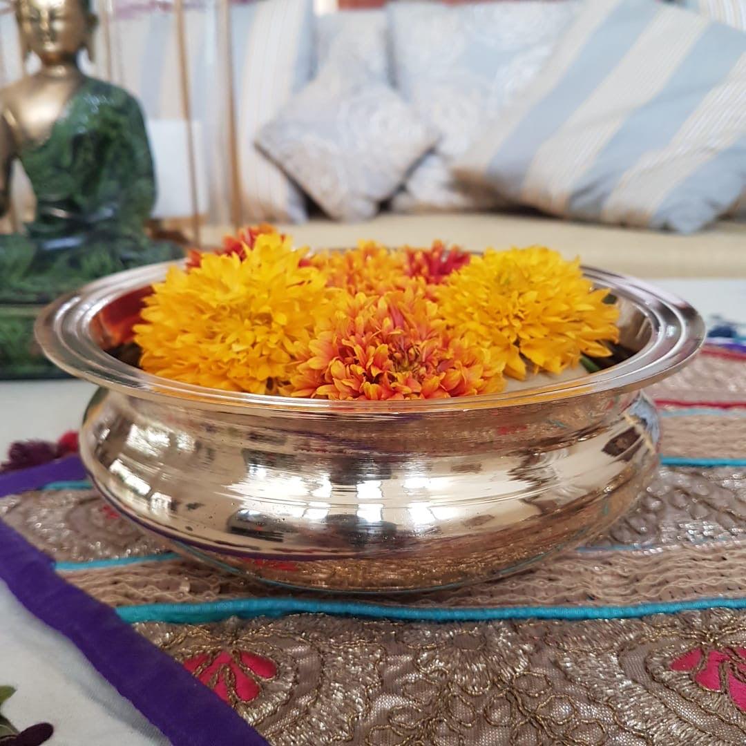 Decorative Brass Urli Bowl (Set of 2)