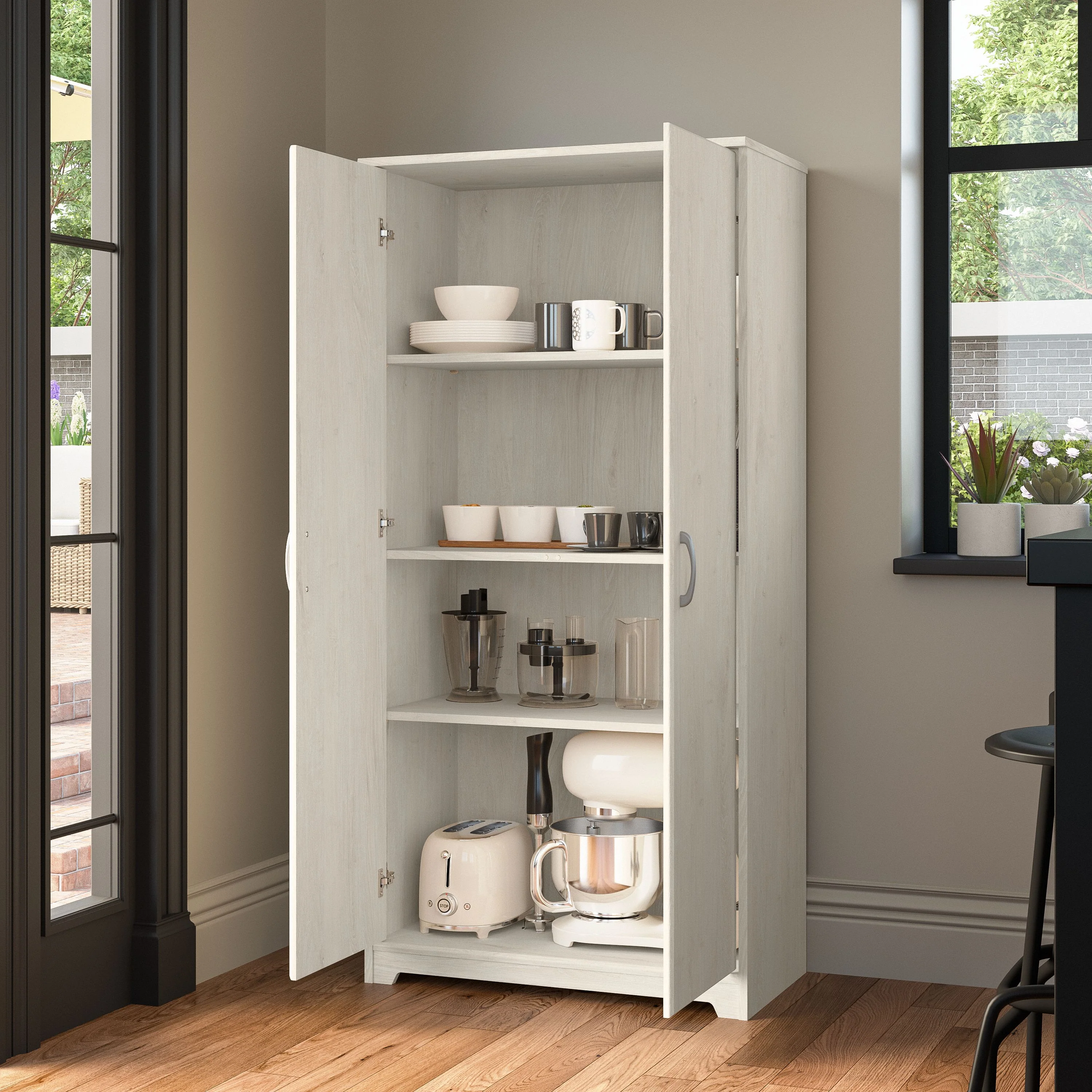 Cabot Tall Storage Cabinet with Doors