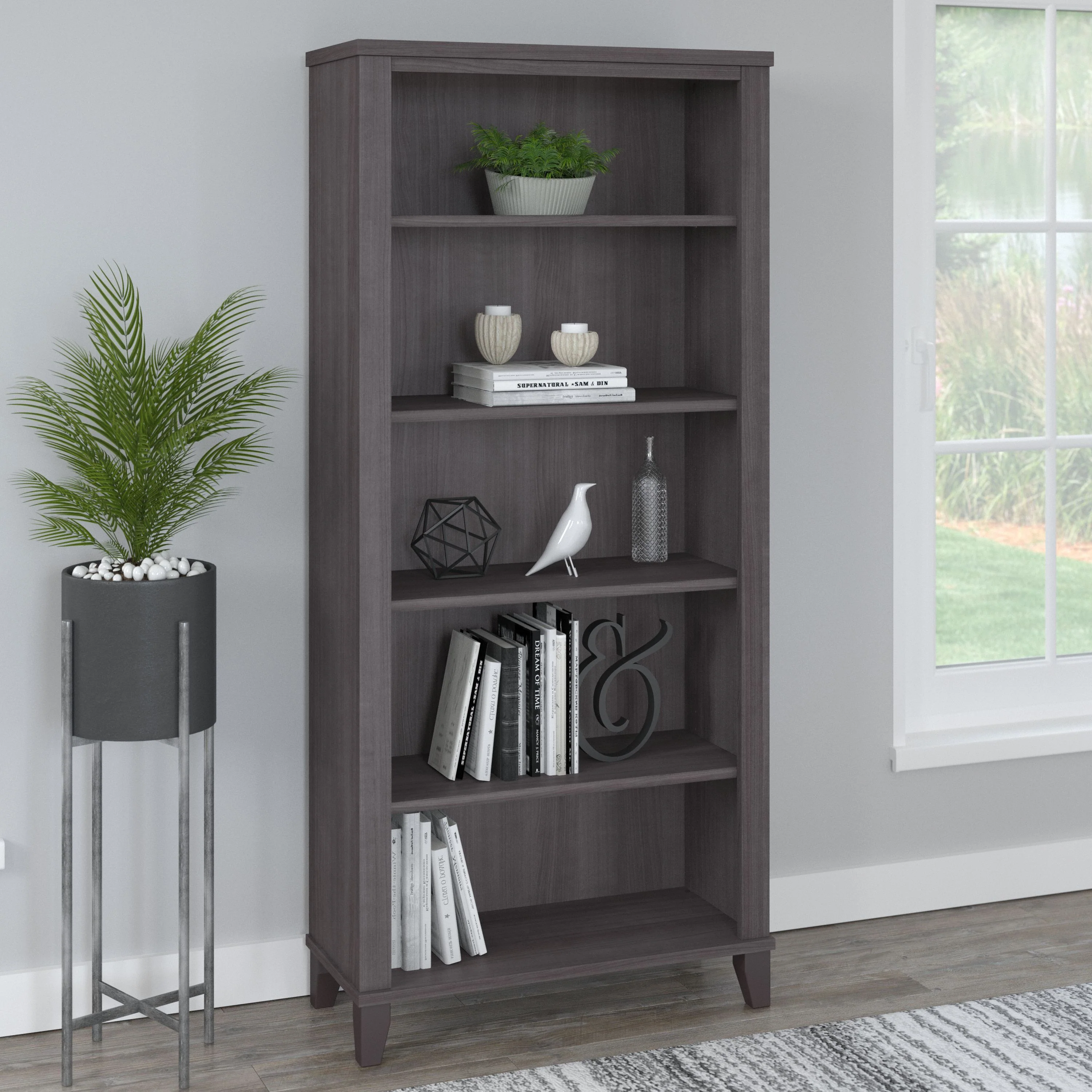 Somerset Tall 5 Shelf Bookcase