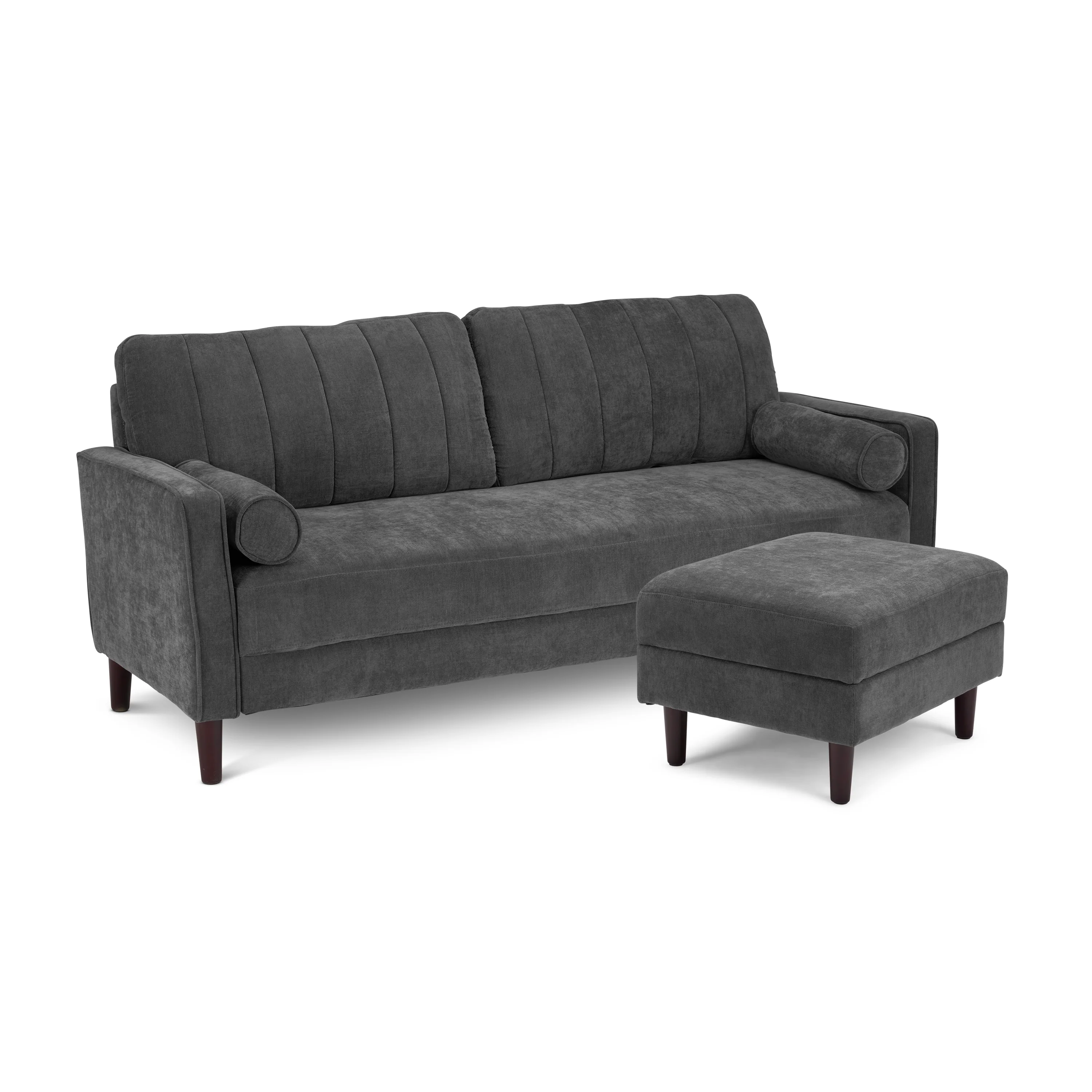 Bush Home Max 54W Loveseat and Storage Ottoman