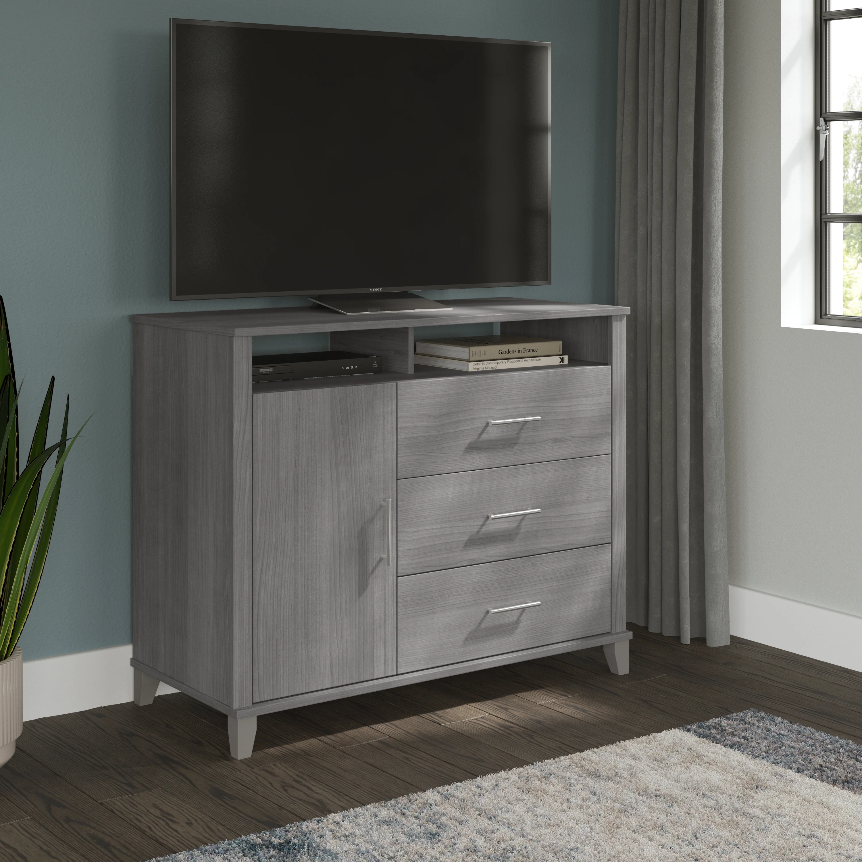 Somerset 3 Drawer Dresser and Bedroom TV Stand