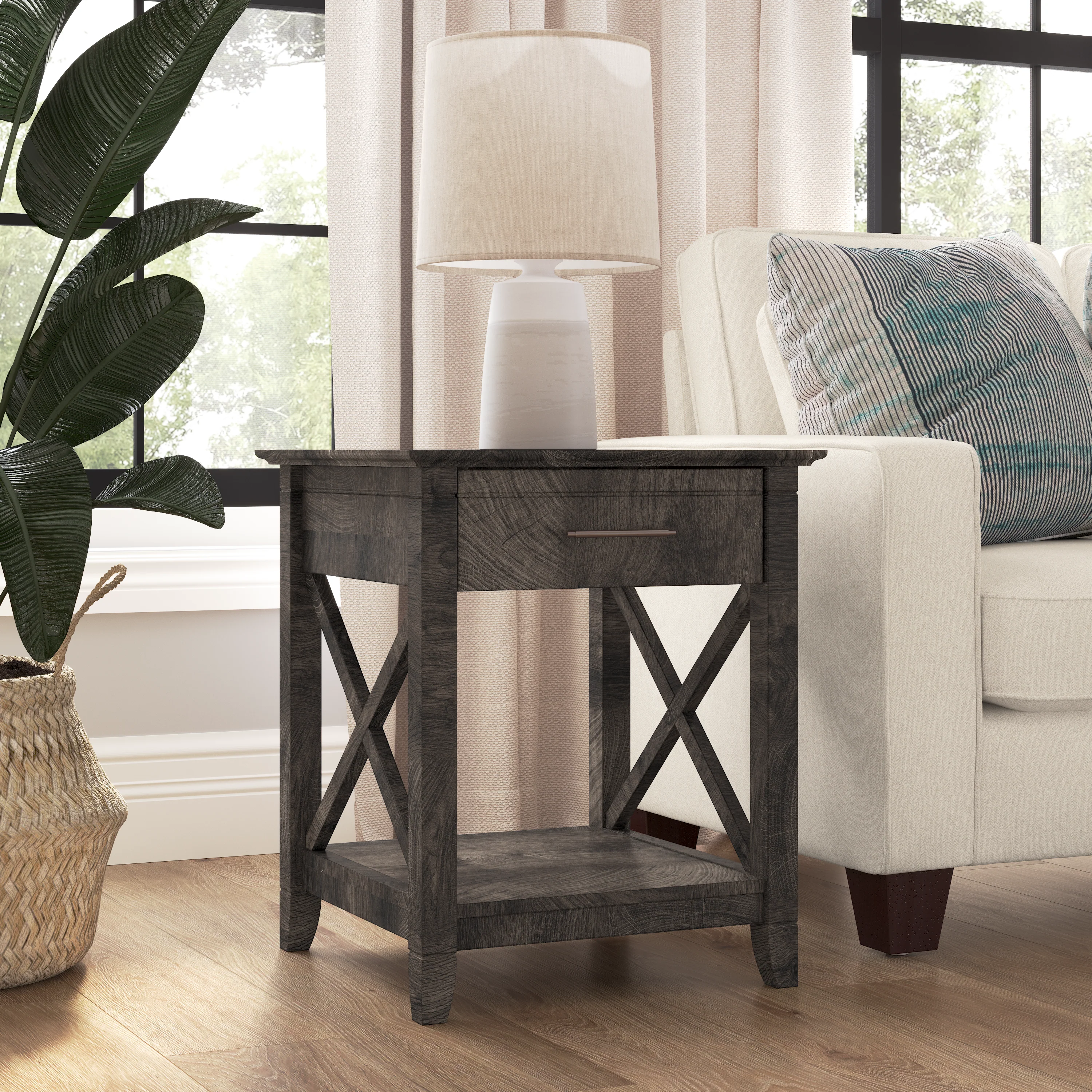 Key West End Table with Storage