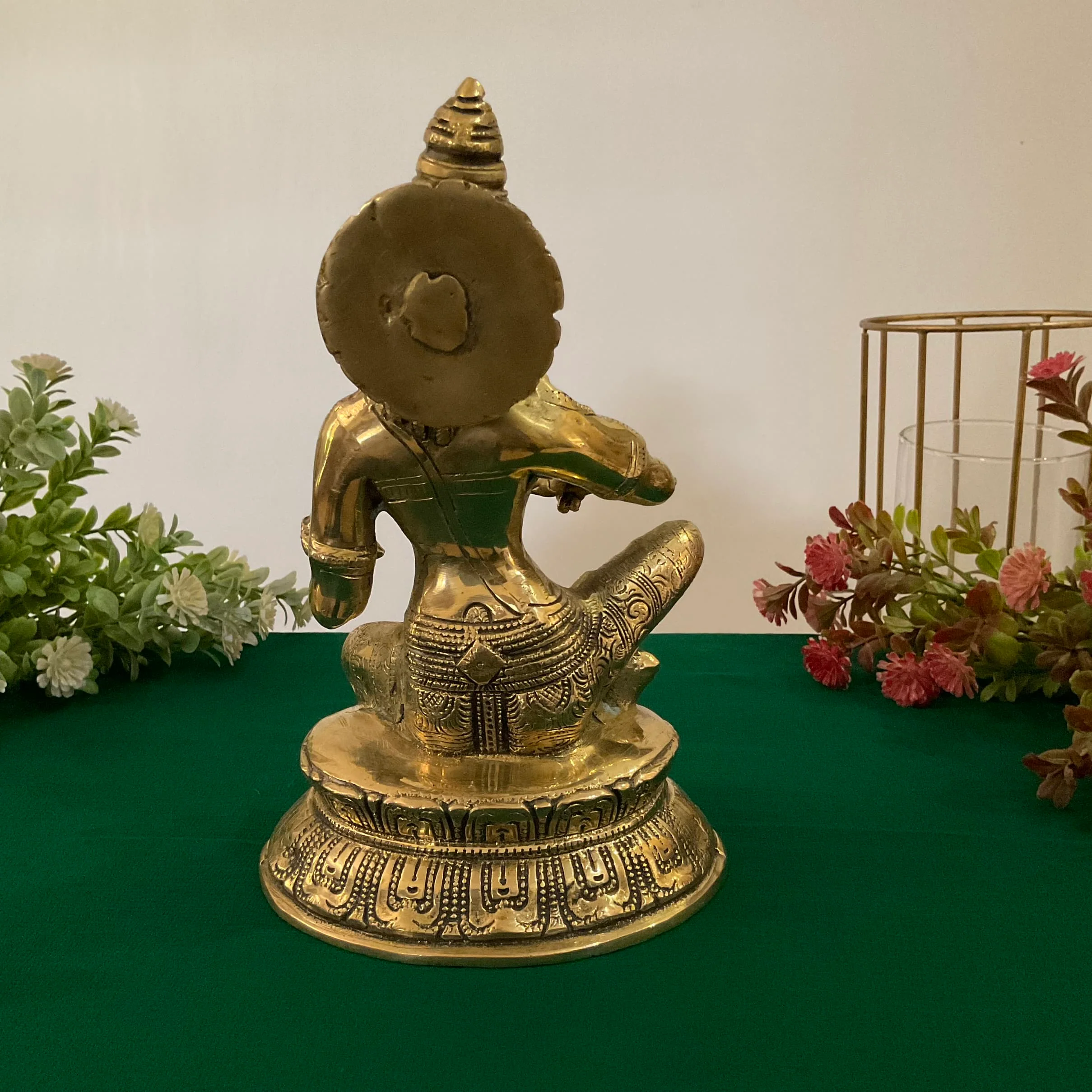 Annapurna Statue Brass - 10 Inch Annapoorna Goddess of Food