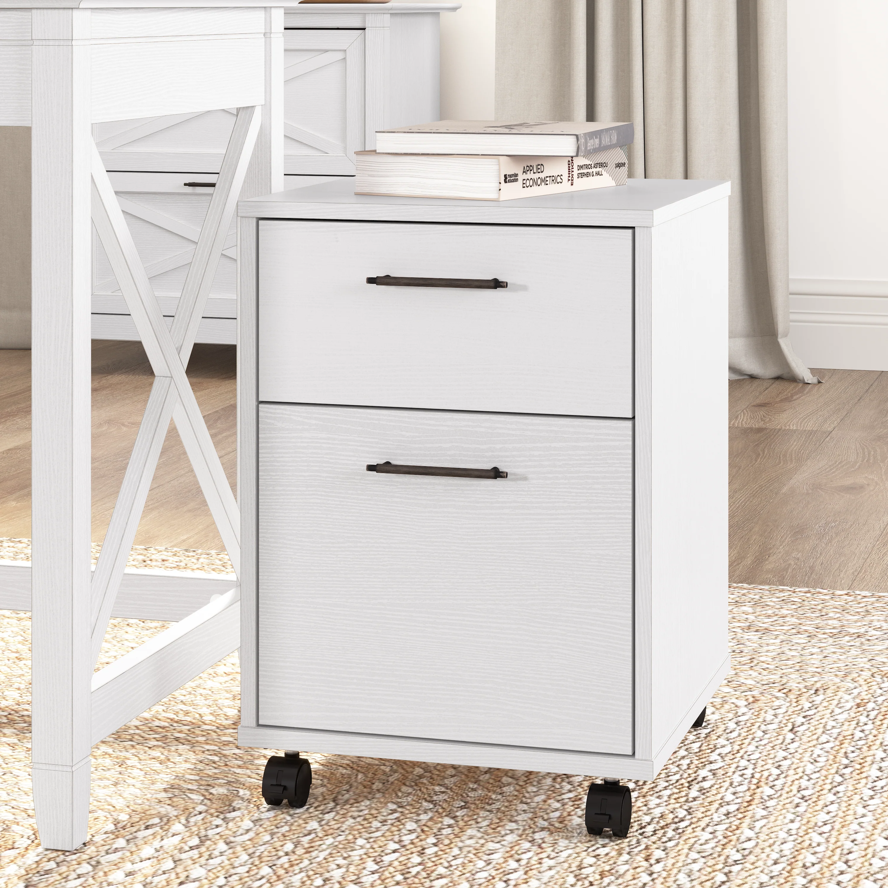 Key West 2 Drawer Mobile File Cabinet