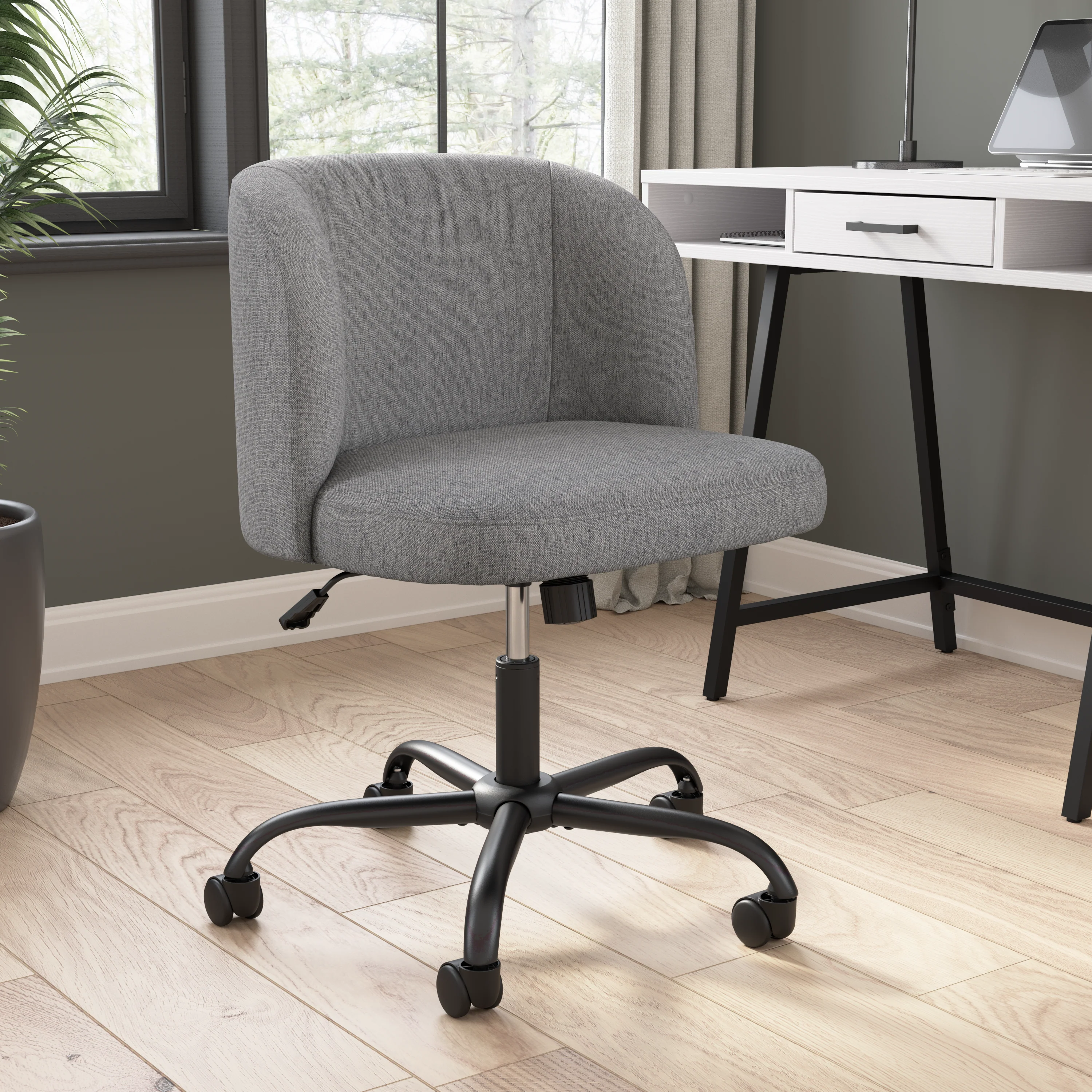 Pembroke Armless Desk Chair for Home Office
