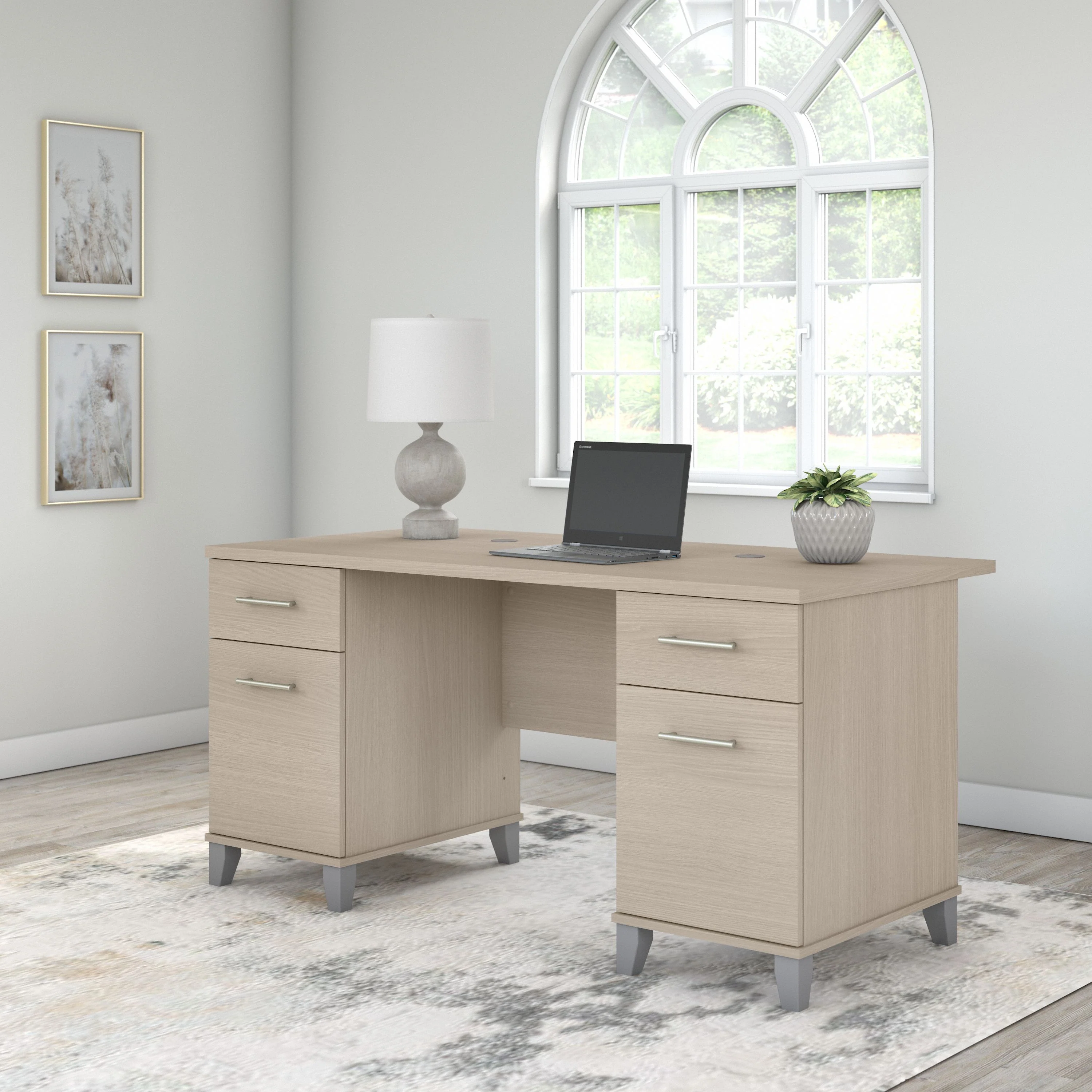Somerset 60W Office Desk with Drawers