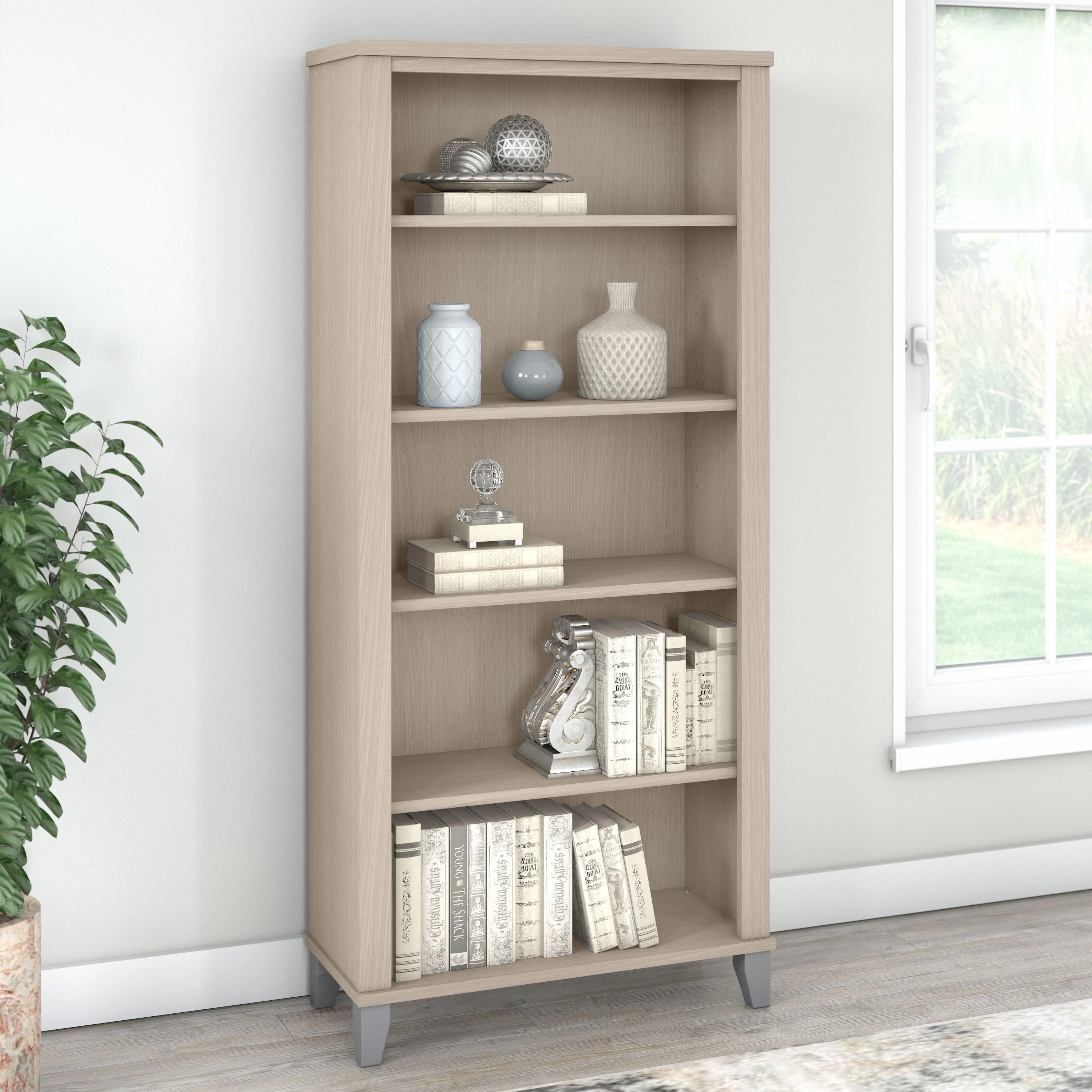 Somerset Tall 5 Shelf Bookcase