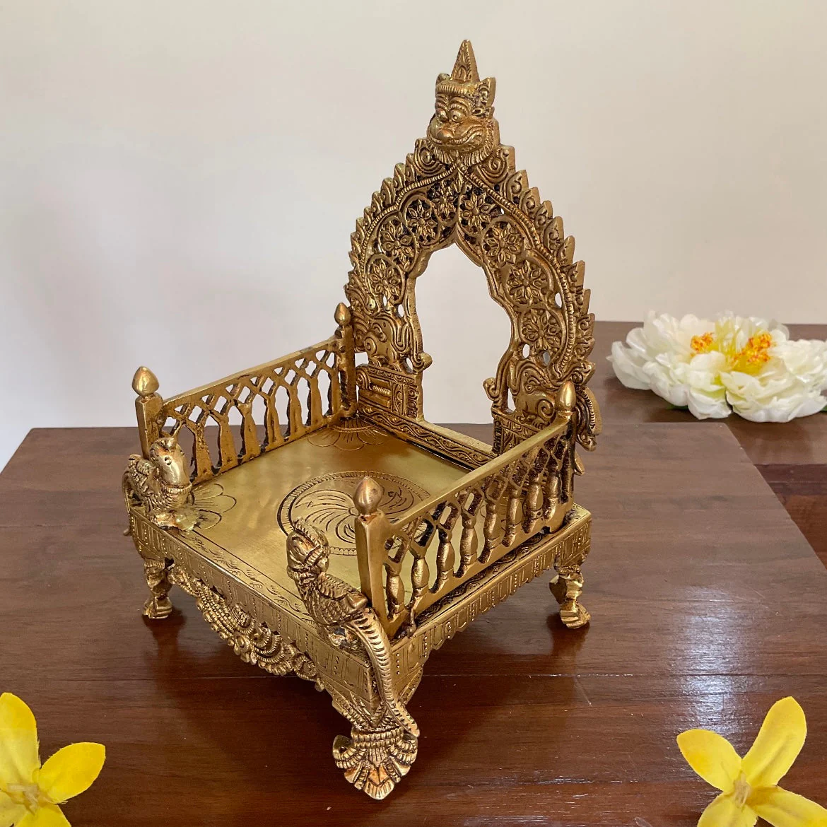 8 Inches Singhasan For Idols And Pooja