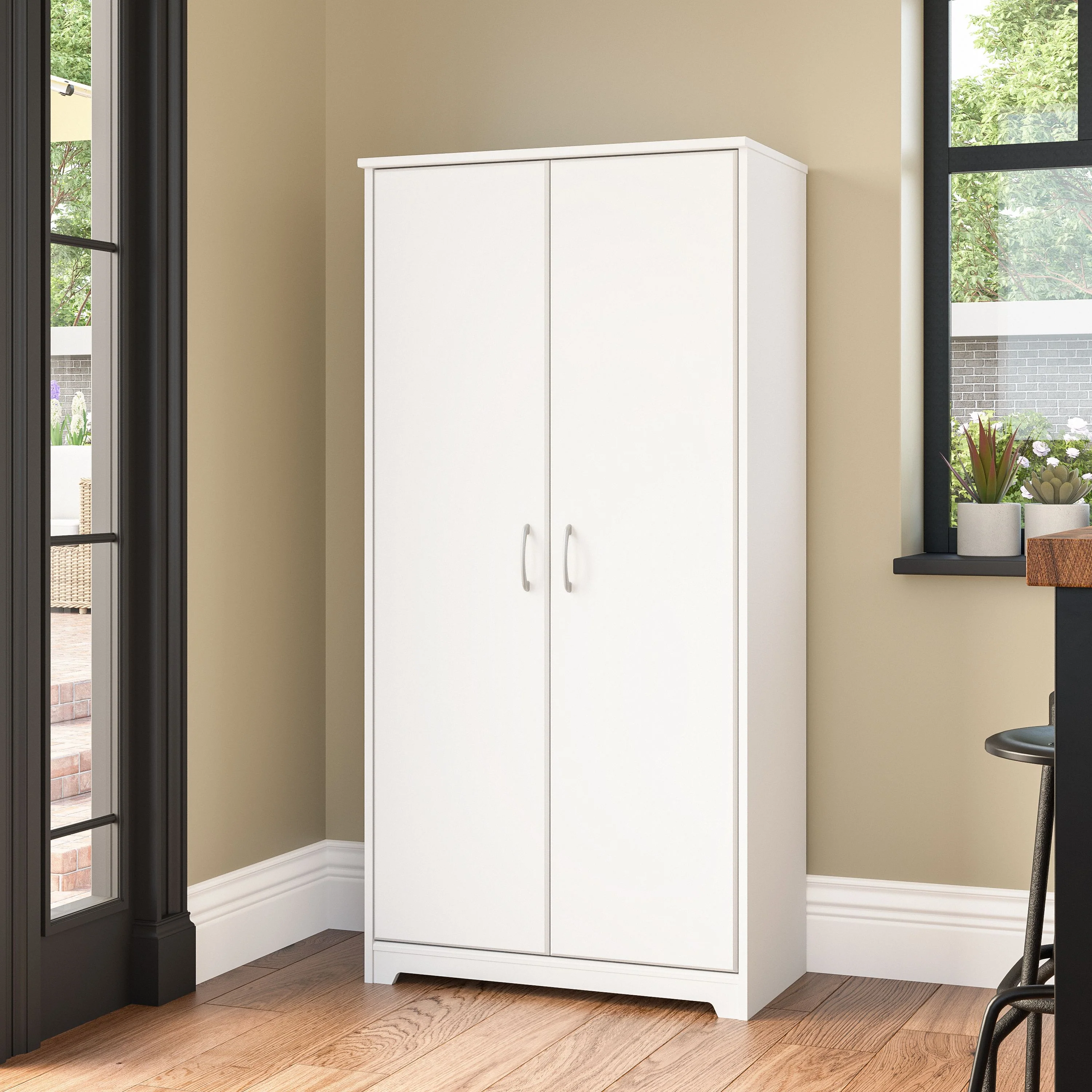 Cabot Tall Storage Cabinet with Doors