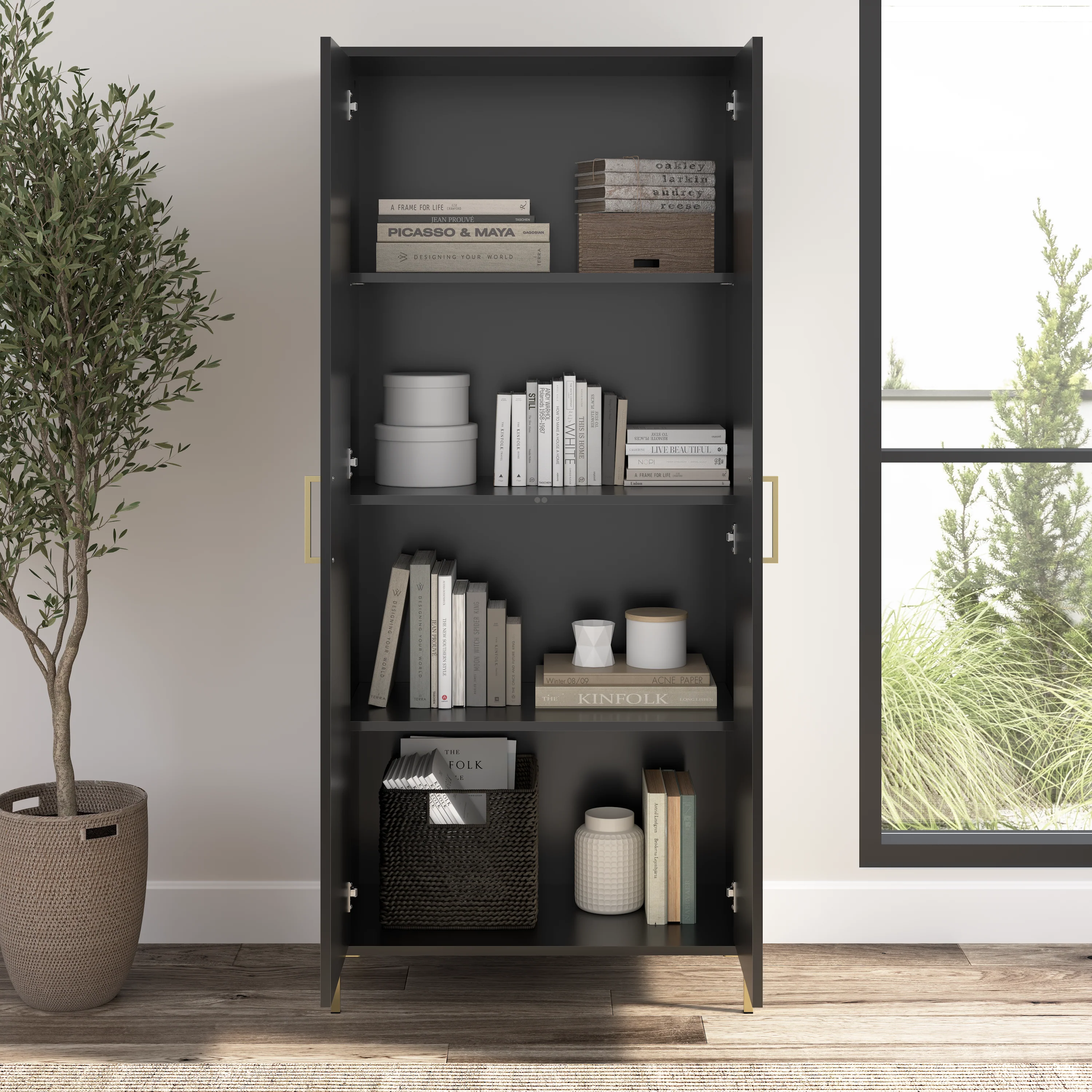 Soho Tall Storage Cabinet with Doors