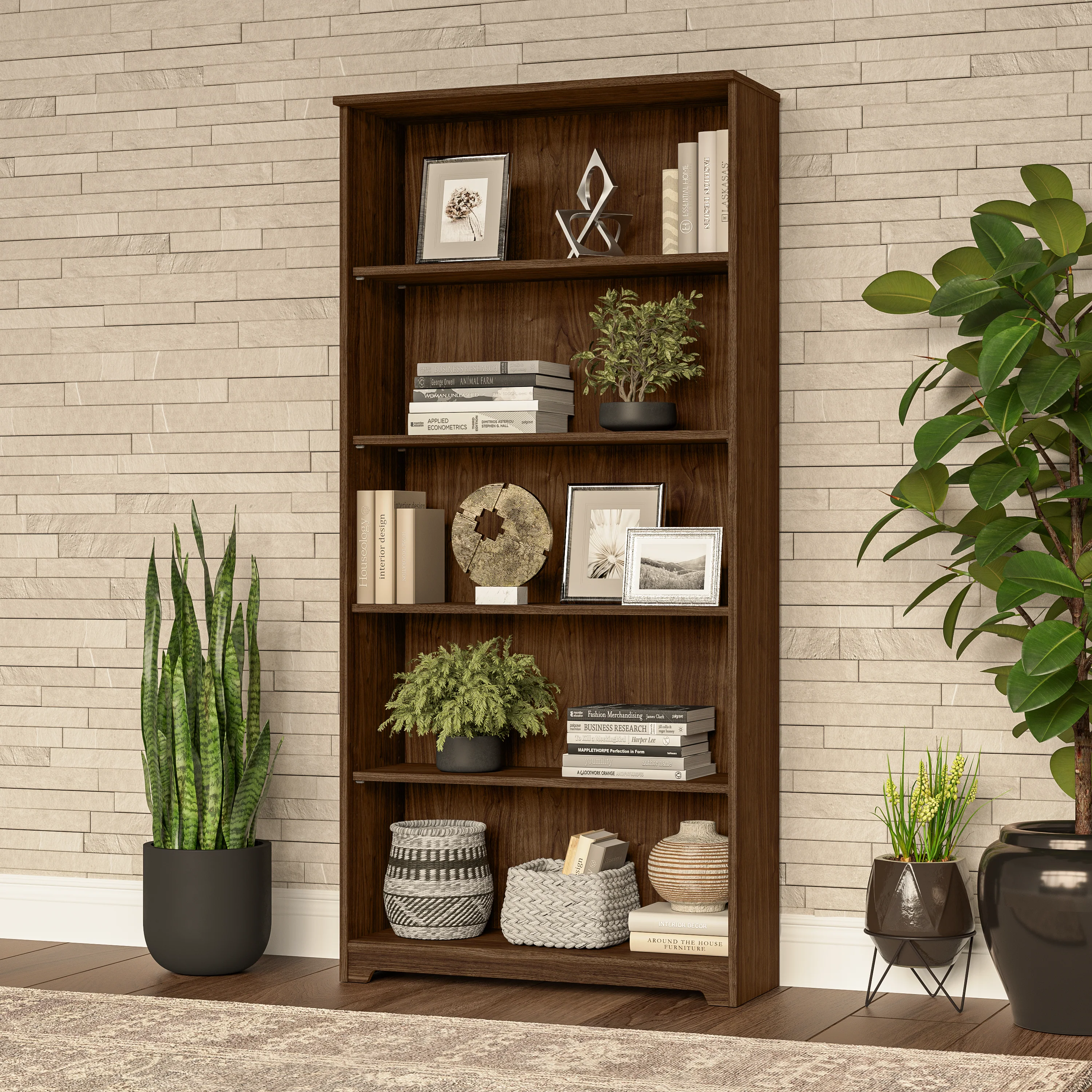 Cabot Tall 5 Shelf Bookcase