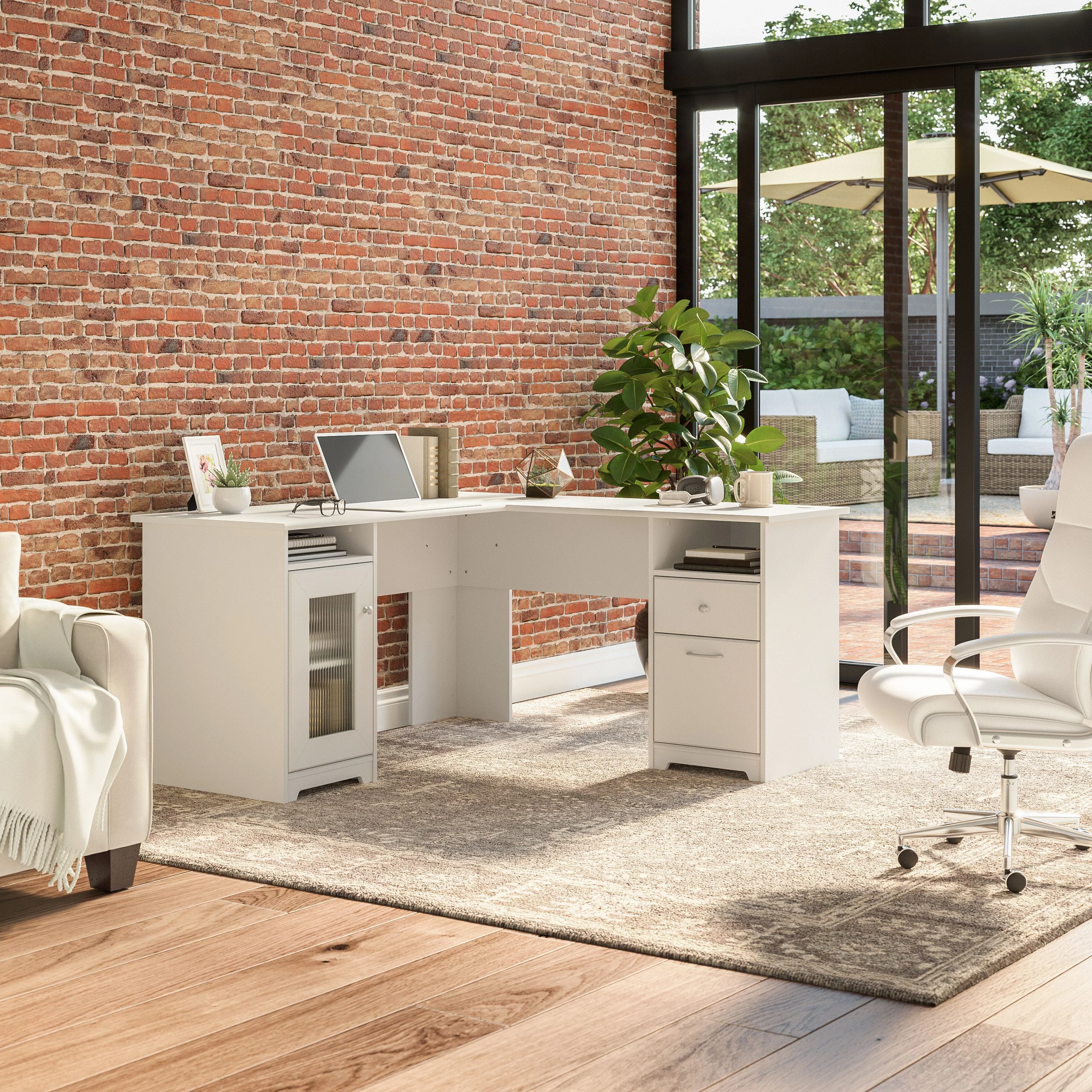 Cabot 60W L Shaped Computer Desk with Storage