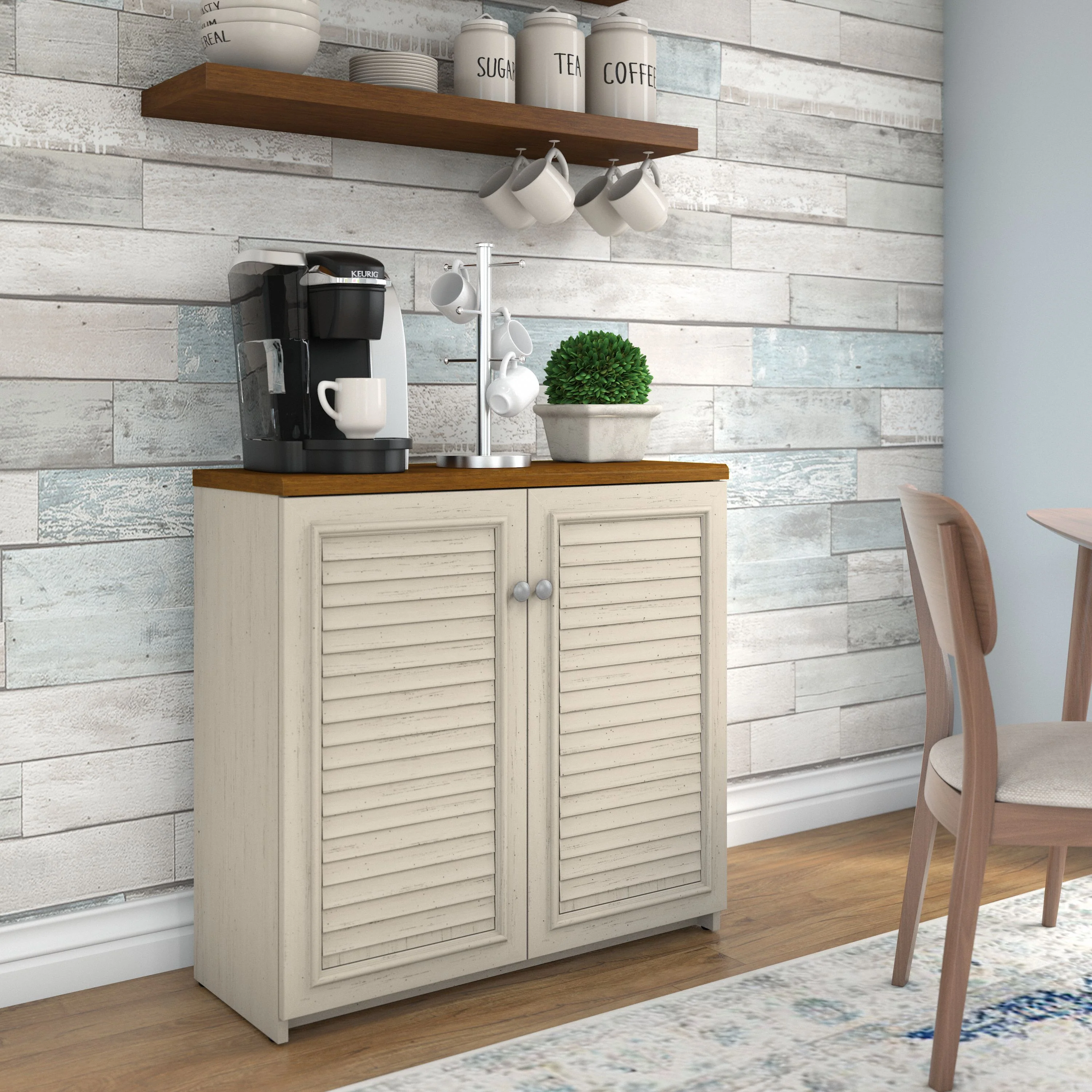 Fairview Small Storage Cabinet with Doors and Shelves