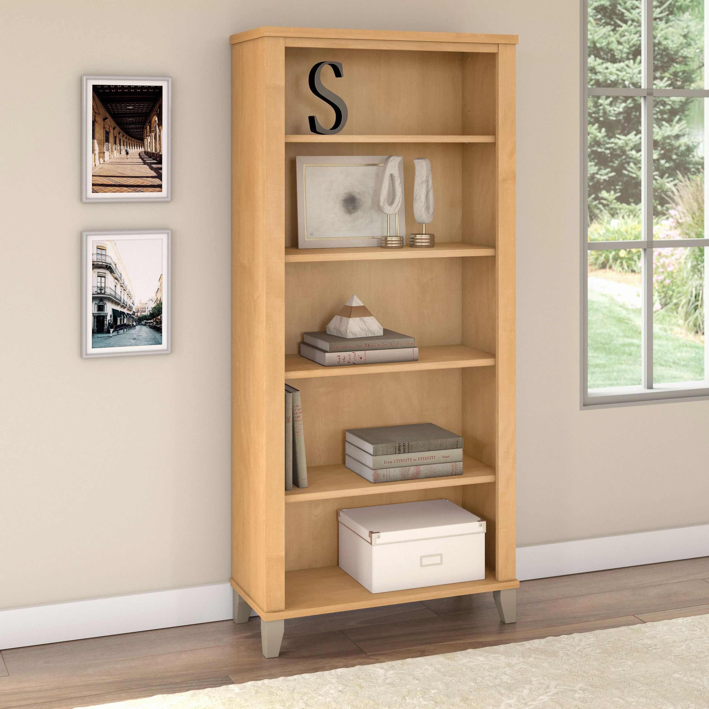 Somerset Tall 5 Shelf Bookcase