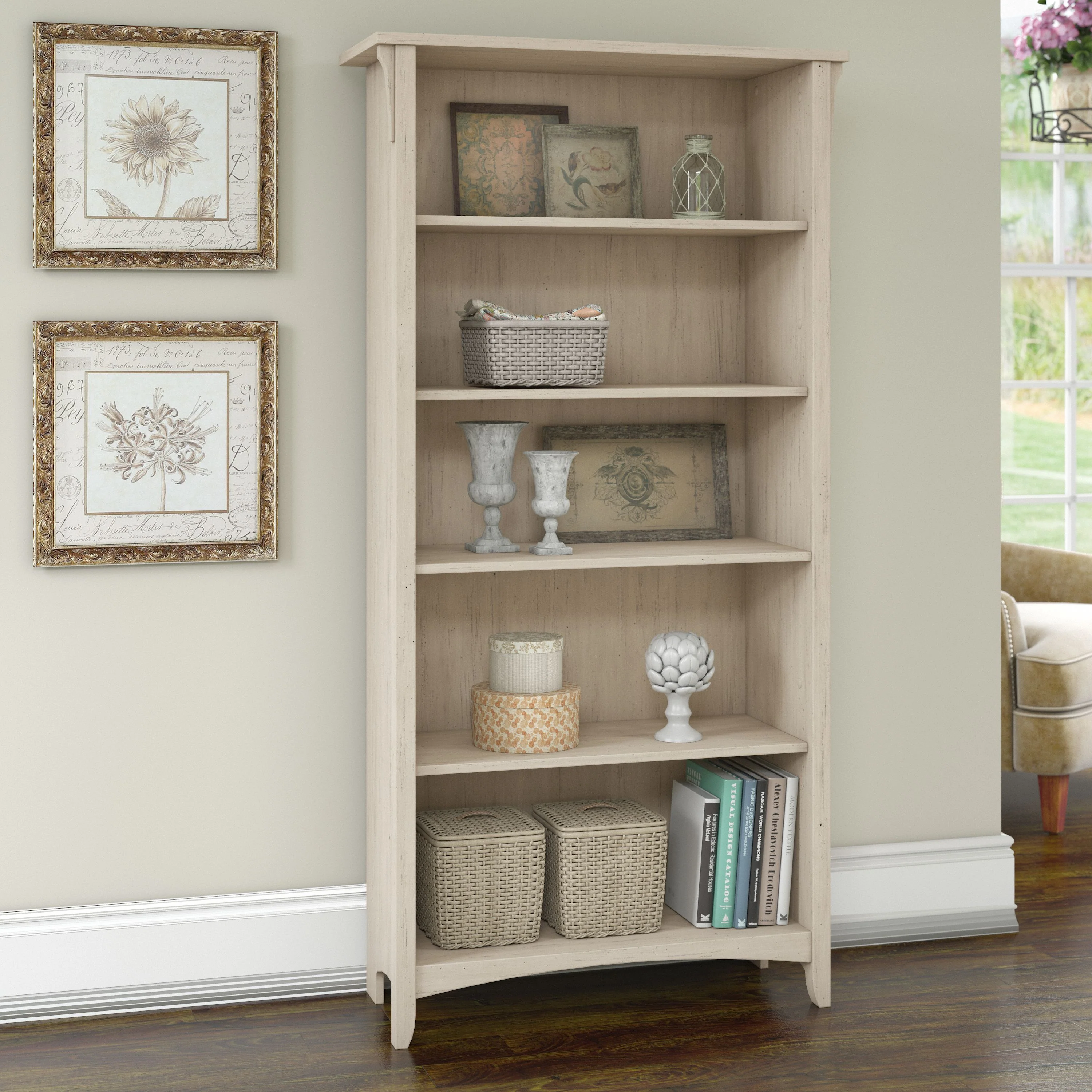 Salinas Tall 5 Shelf Bookcase