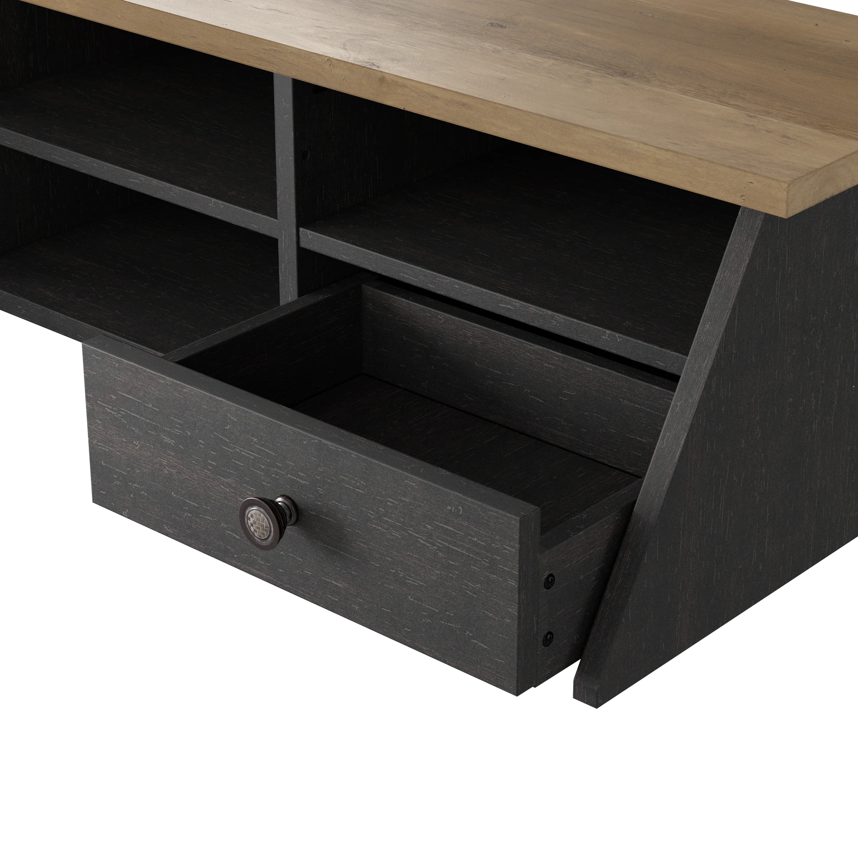 Mayfield 54W Computer Desk with Shelves and Desktop Organizer