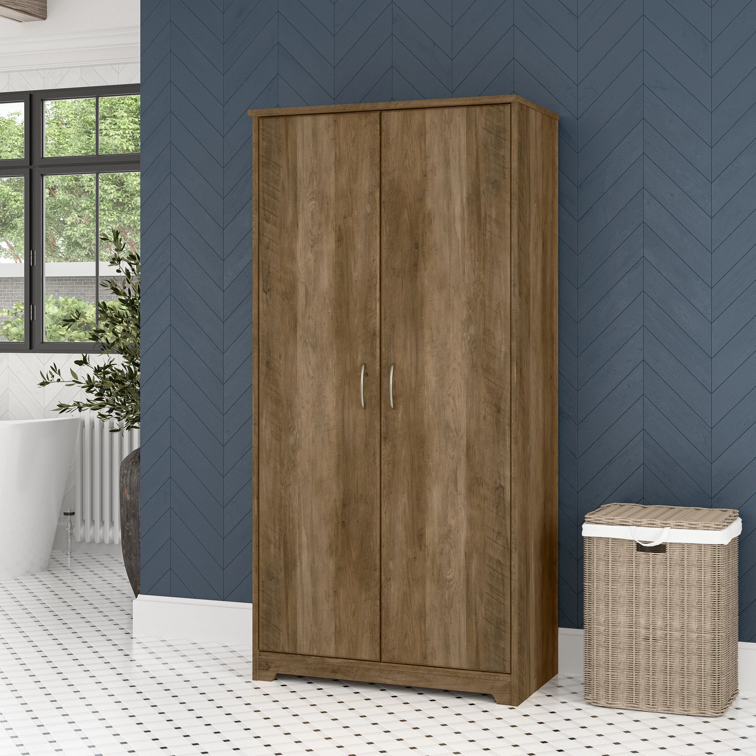 Cabot Tall Storage Cabinet with Doors