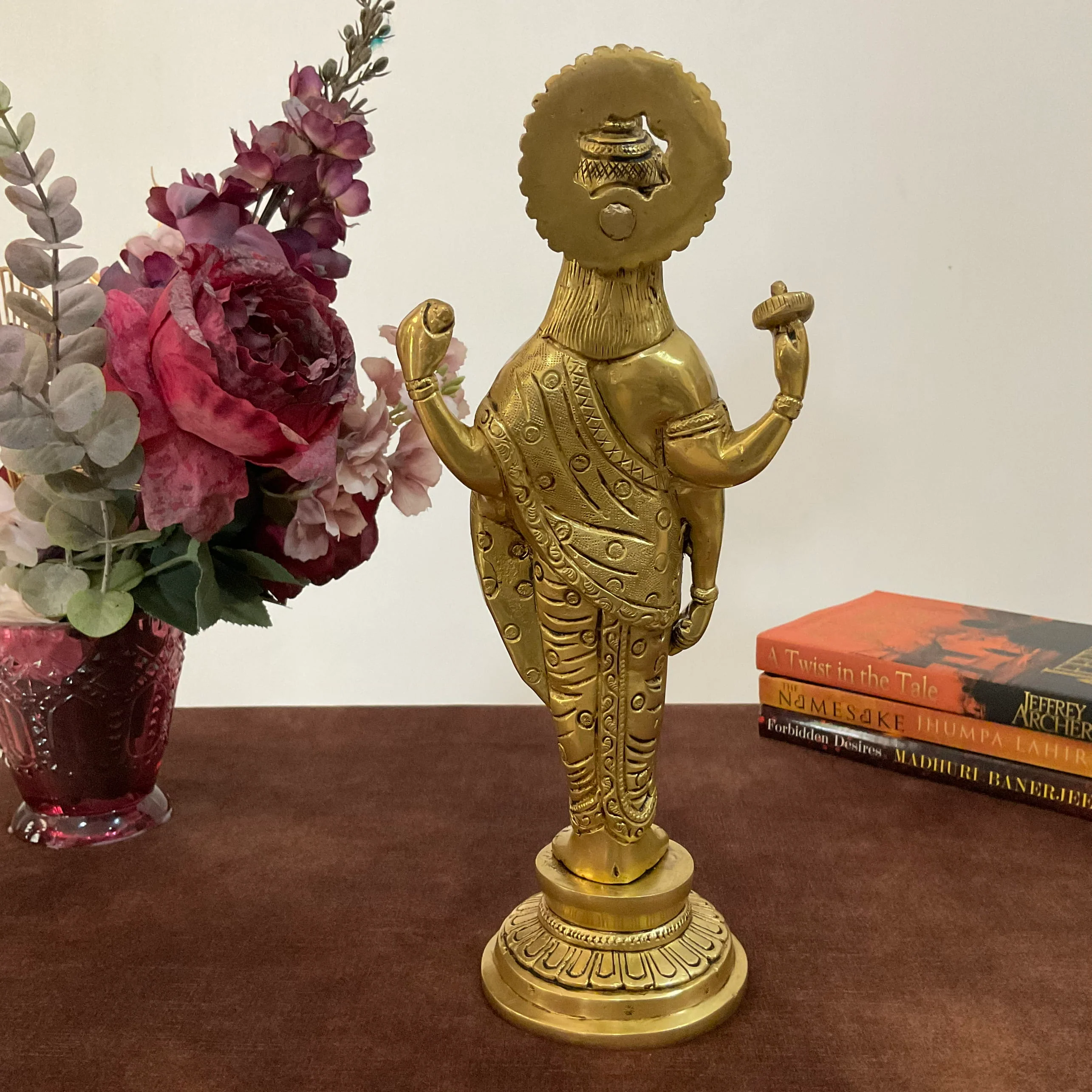 Dhanvantari Brass Statue Idol, God of Ayurveda Medicine