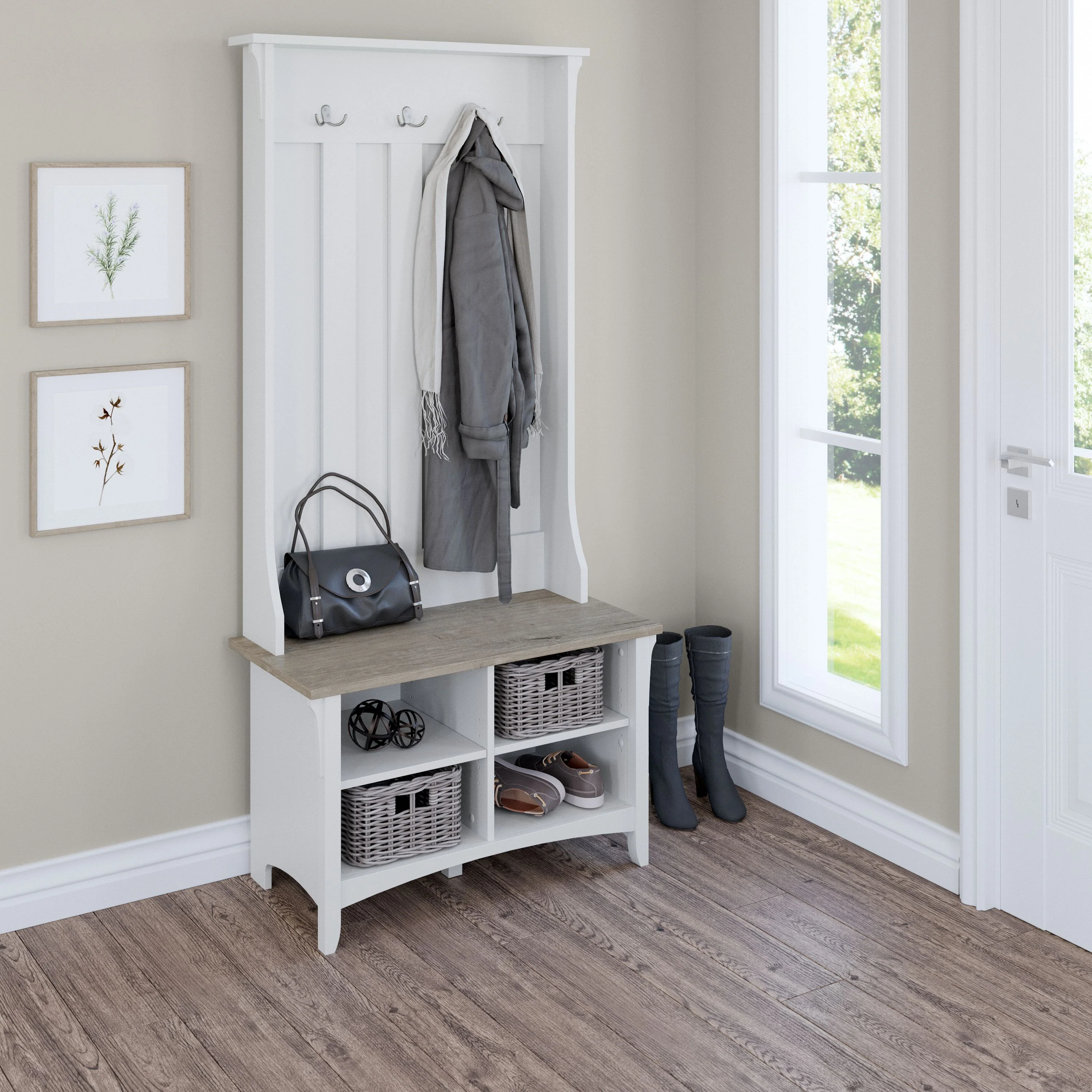 Salinas Hall Tree with Shoe Storage Bench